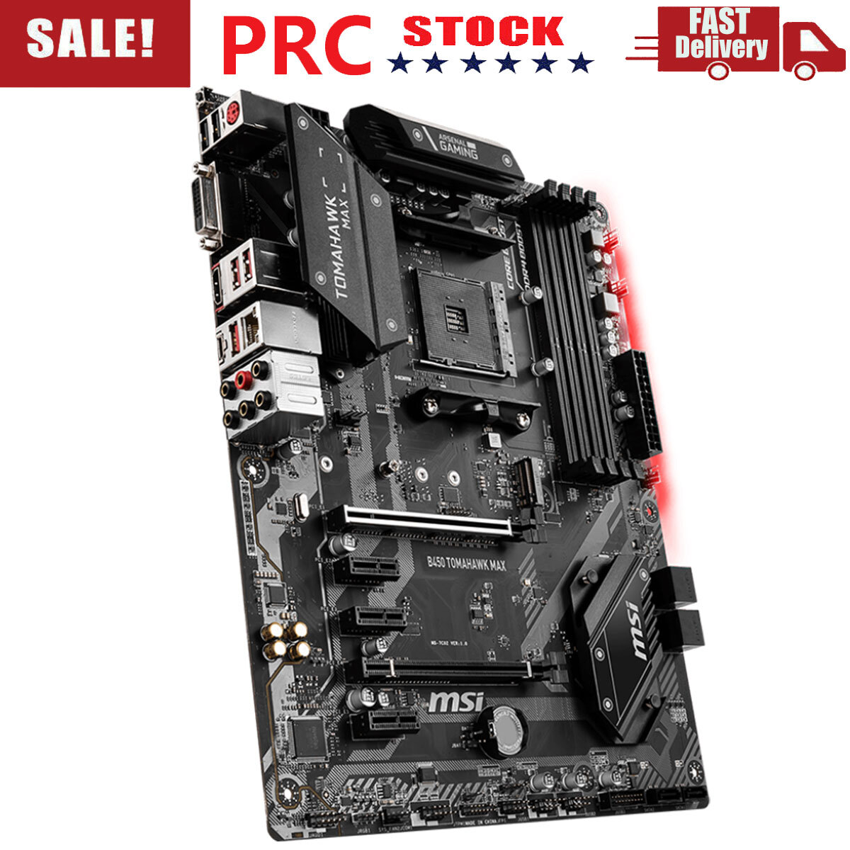 MSI B450 TOMAHAWK MAX Motherboard AM4 4*DDR4 USB 3.2 HDMI M.2 SATA III PCI-e 3.0