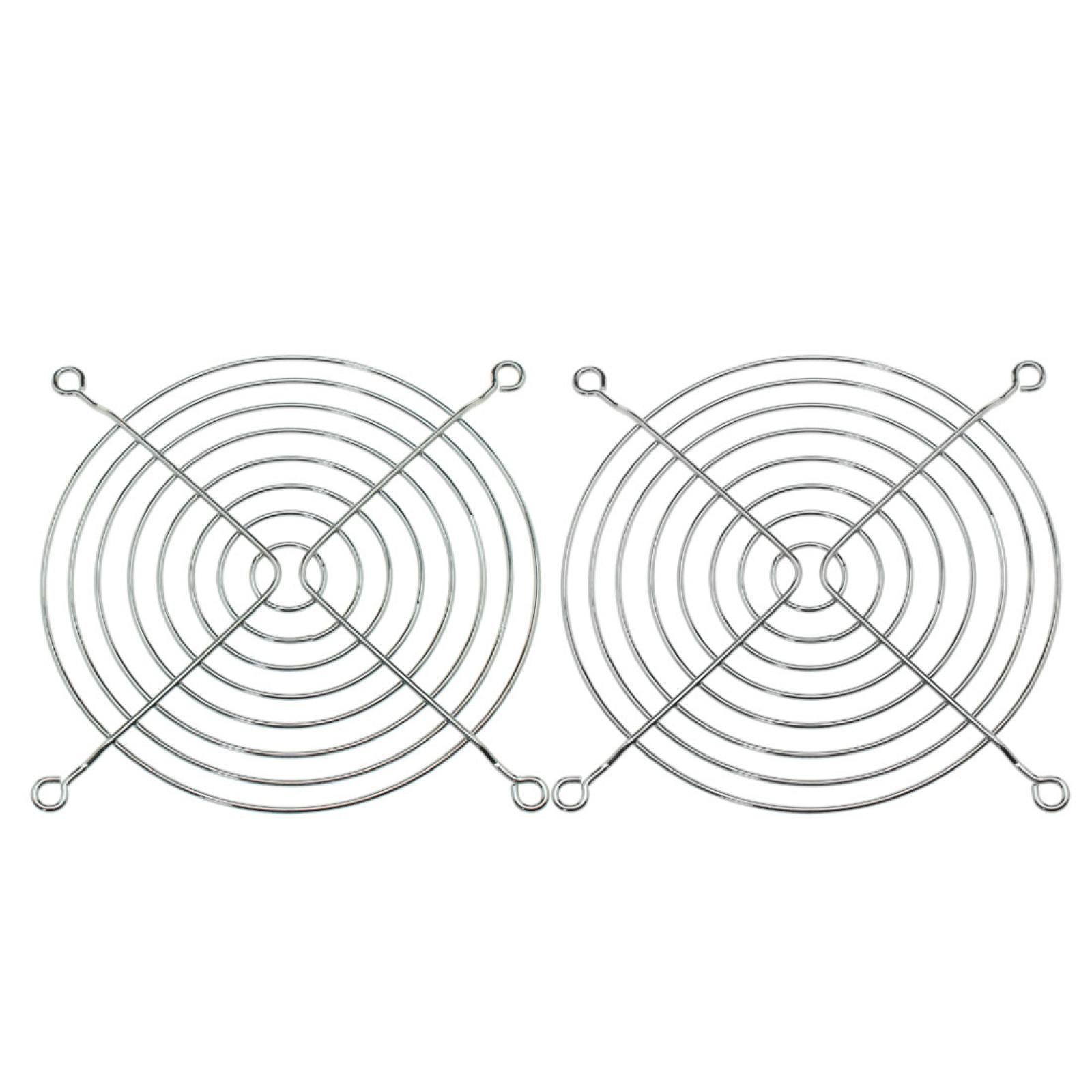 2 Pack 115mm Metal CPU Fan Grill Guard Protector for 120mm PC Case Fans
