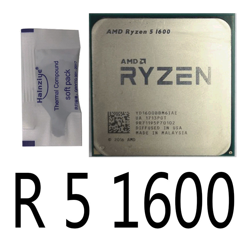 AMD RYZEN 5 1600 6-Core 3.2 GHz 3.6 Turbo Socket AM4 65W Desktop Processor