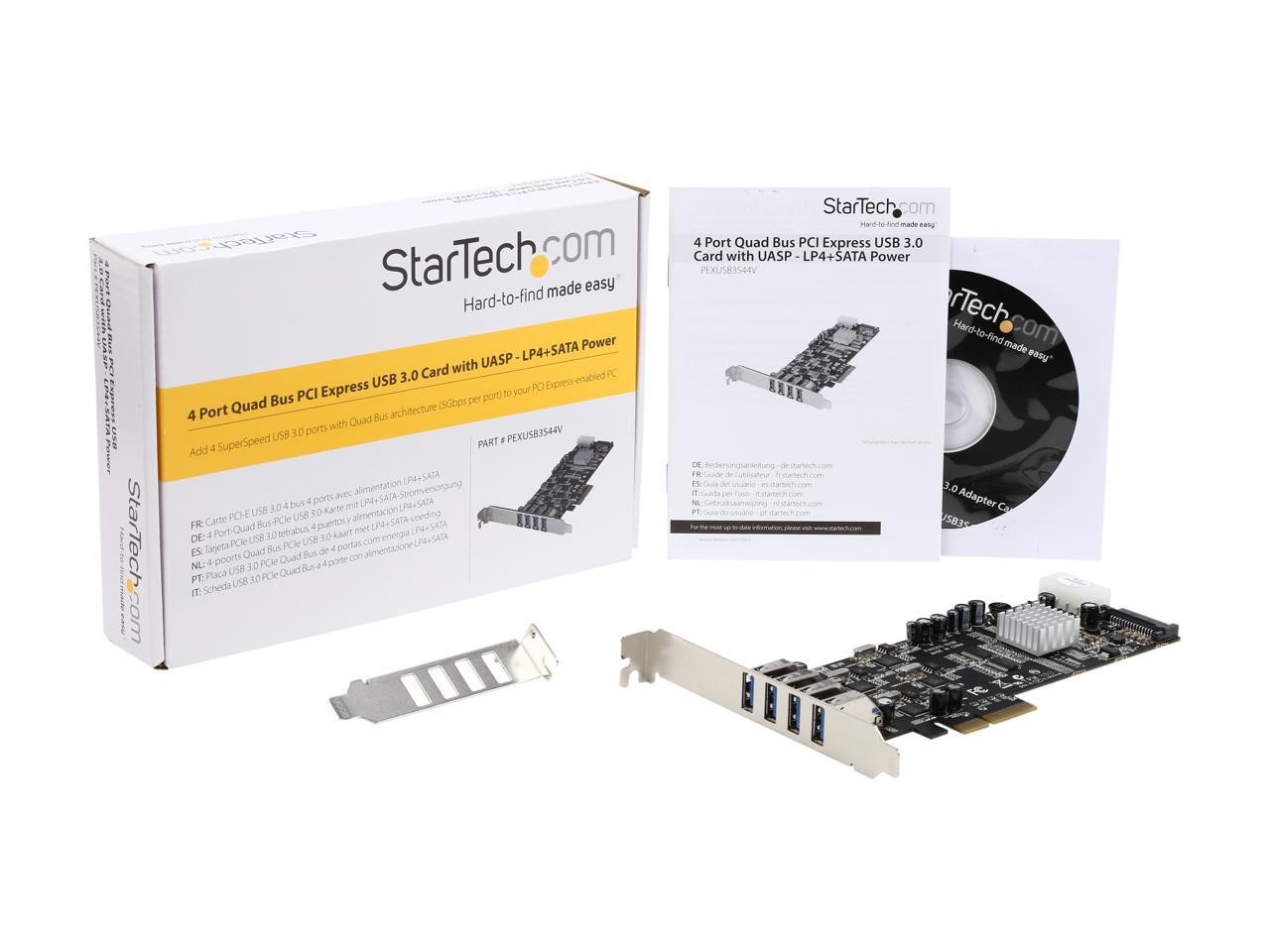 StarTech.com PEXUSB3S44V 4 Port PCI Express (PCIe) SuperSpeed USB 3.0 Card