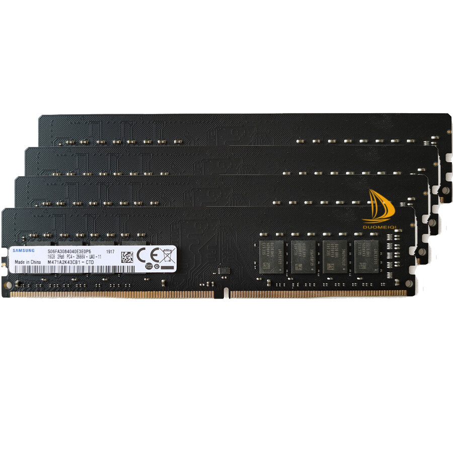 Samsung 4x 16GB 2RX8 PC4-2666V DDR4 21300MHz 288Pin UDIMM Desktop Memory RAM»