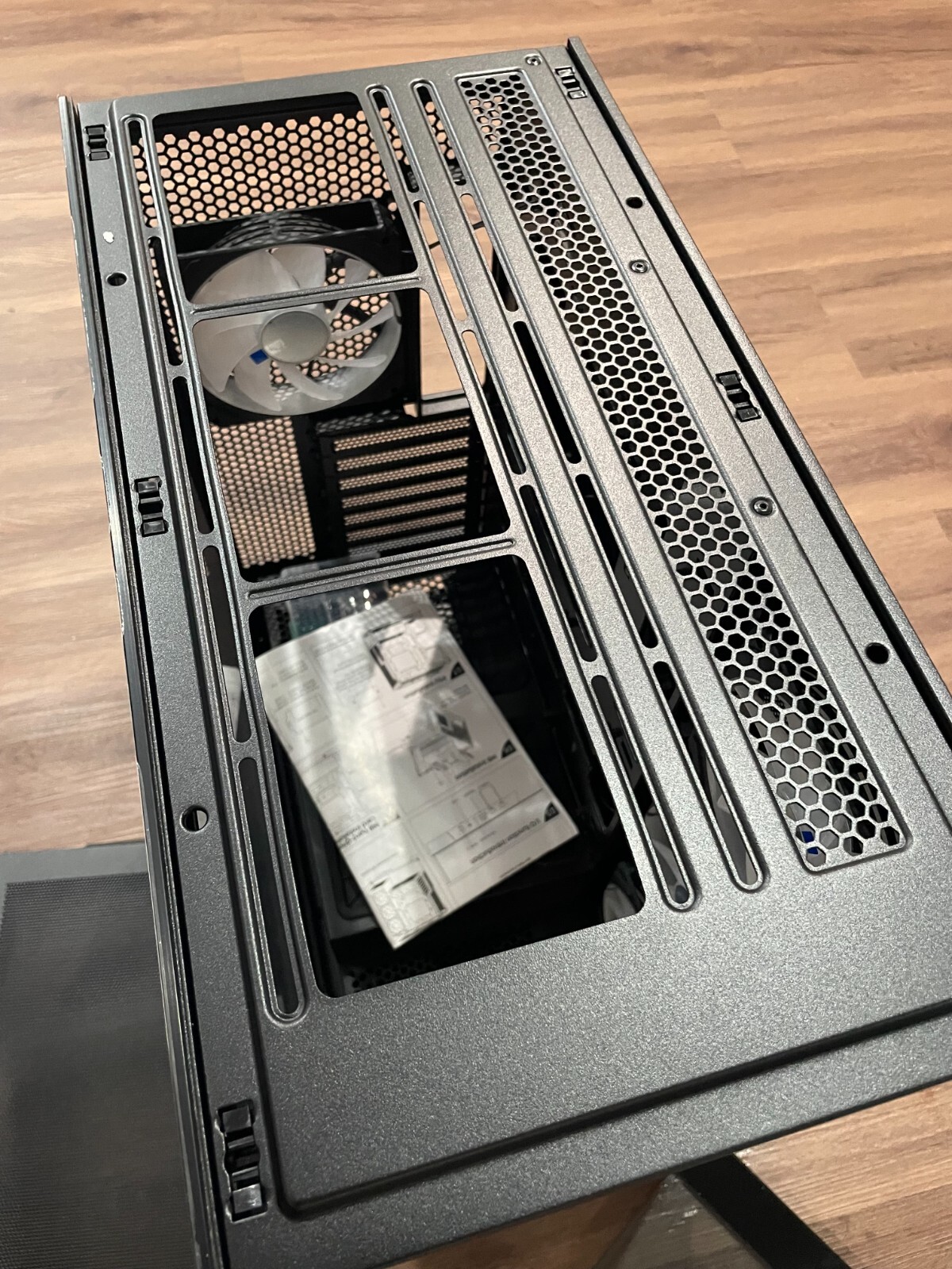 Black Mid Tower Gaming Computer Case 4X Fan Pre-Installed SIZE:9 x 18 x 20 #53B