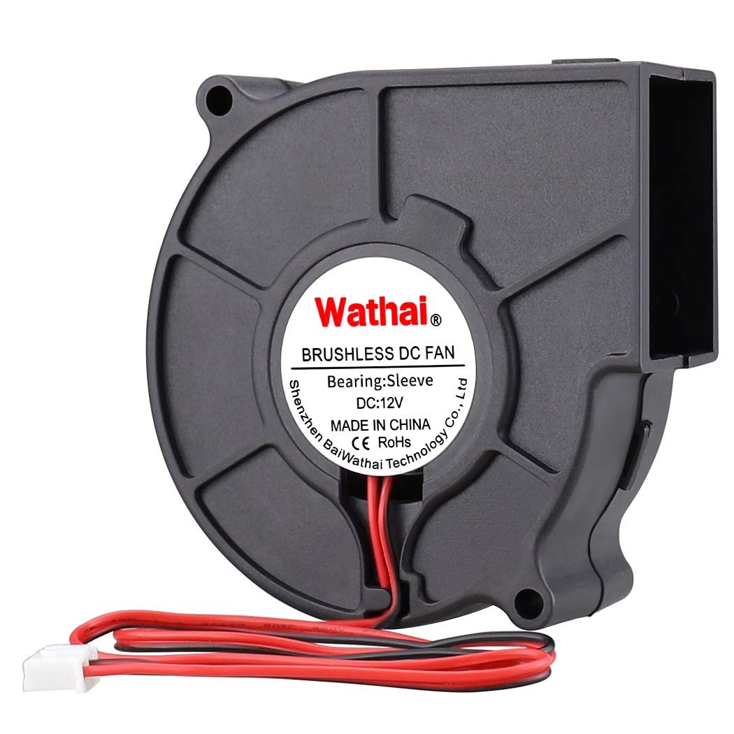 DC Centrifugal Fan 12V 75mm x 30mm Brushless Cooling Turbo Blower Fan 12V 2Pin