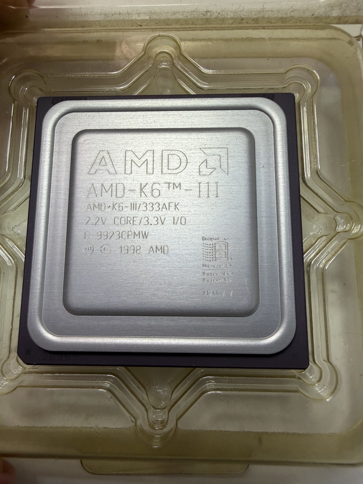 AMD K6-III 333AFK 333MHz Super Socket 7 CPU – New Old Stock – NOS