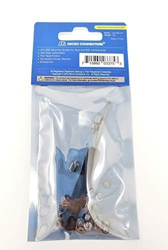 M.2 NVME SSD Mounting Screws Kit M2 Hex Flat Head Washers Screwdriver Included