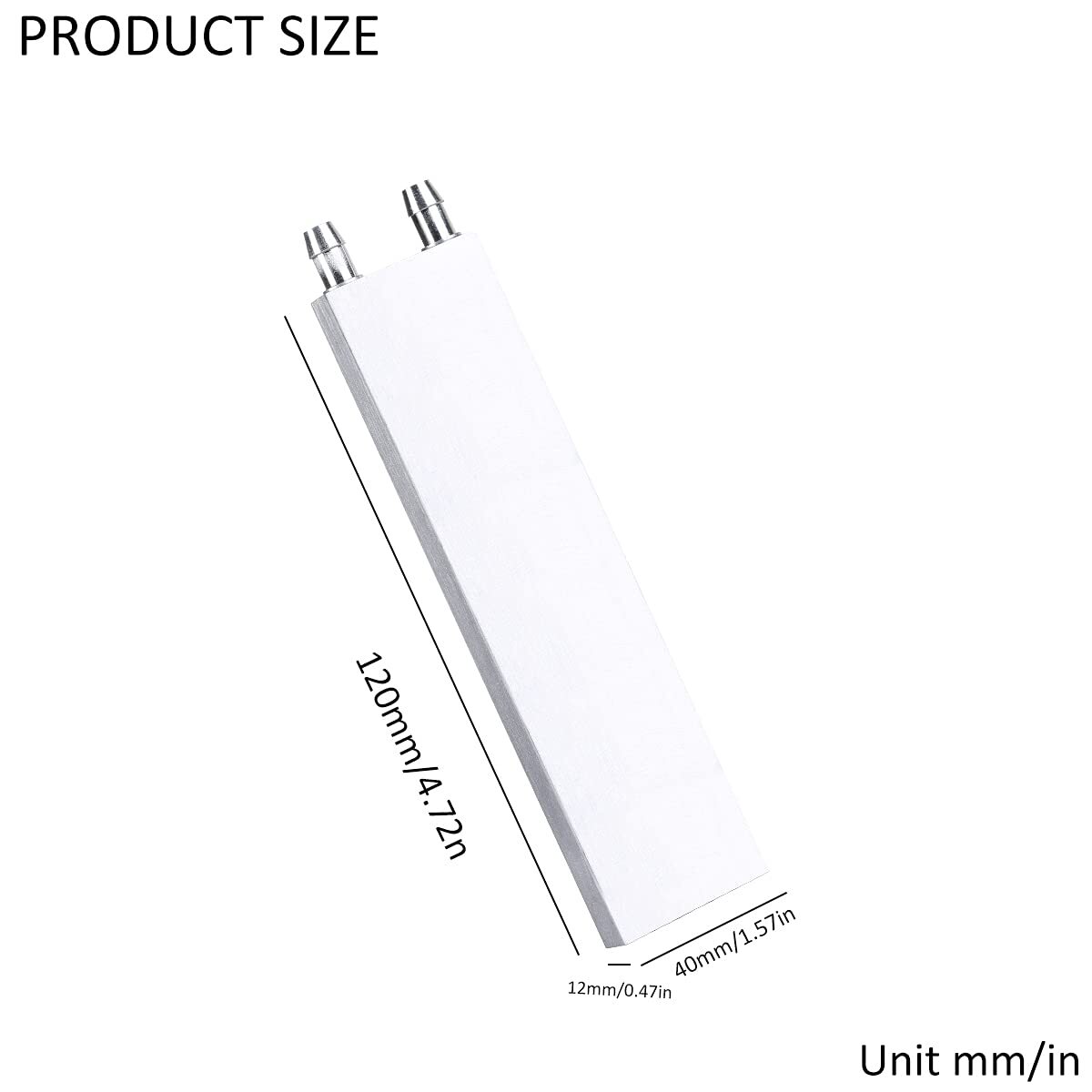 40*120mm Aluminum Water Liquid Cooler Block Heatsink For Computer CPU Radiator