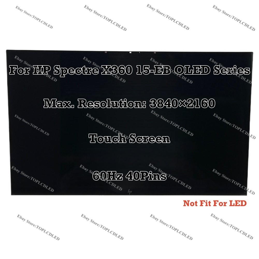 LCD Touch Screen Full Assembly Replacement HP Spectre X360 15-EB0065NR 3840×2160