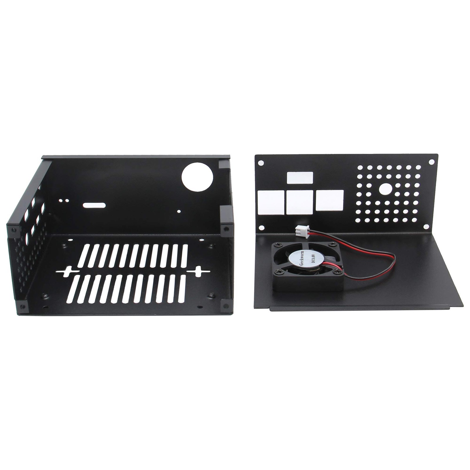 X825C8 V2.0 Metal Case Power Switch Cooling Fan For Raspberry Pi 4 Model B