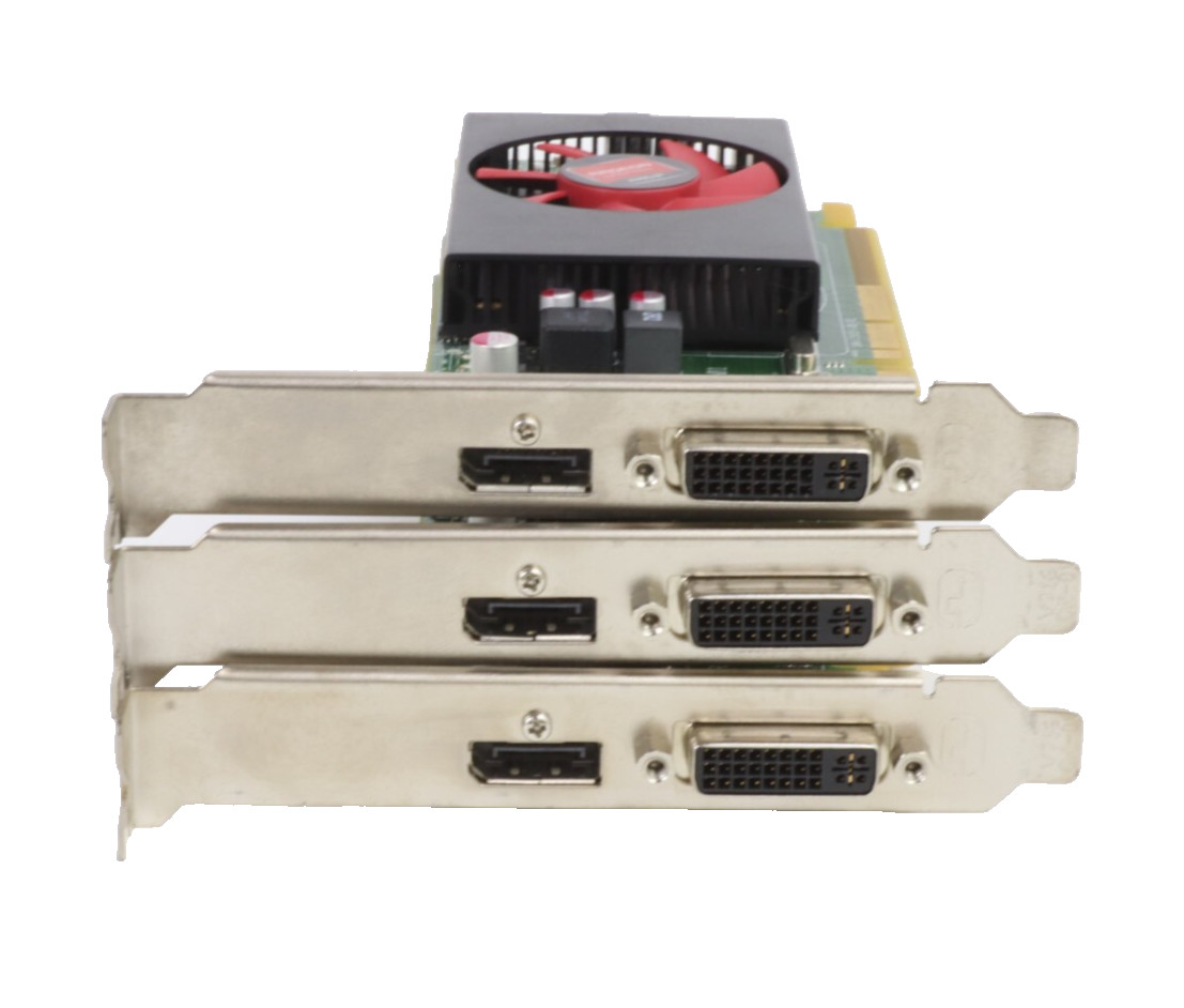 Lot of 3 DELL AMD Radeon R5 240 1GB GDDR3 DVI Graphics Card F9P1R 07W12P 0W42M3