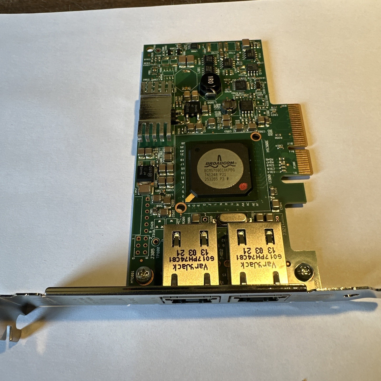 IBM 49Y7947 Broadcom NetXtreme Dual Port 1GB Gigabit Ethernet Network Card PCIe