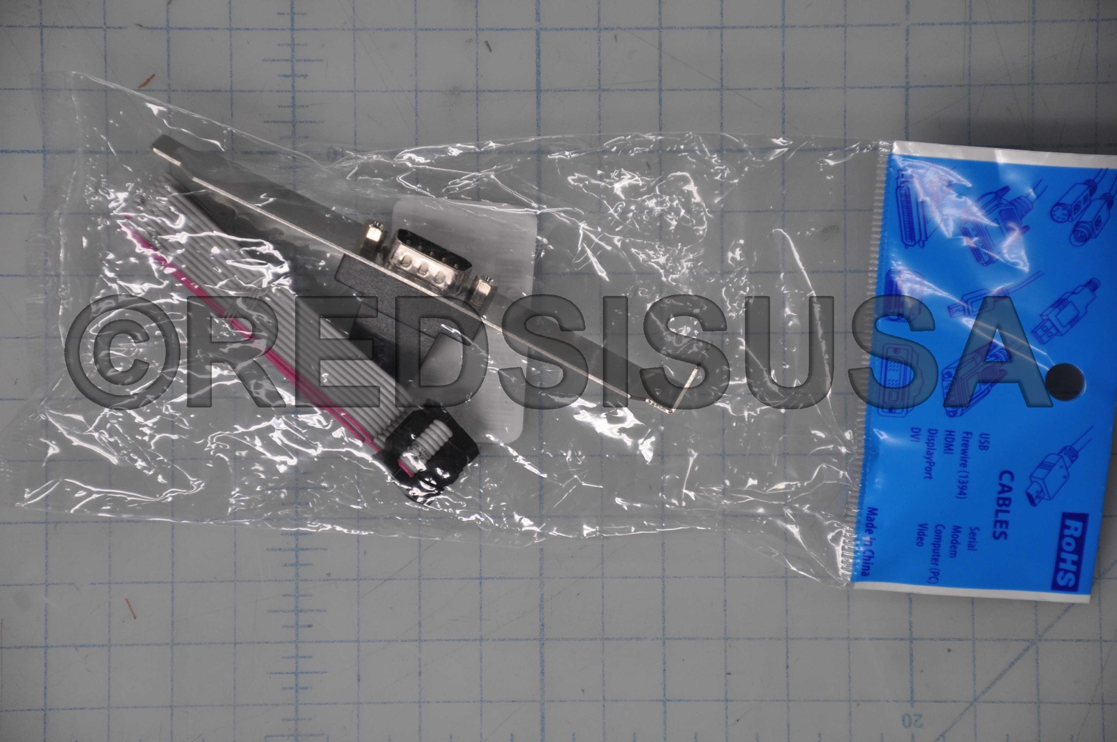 ROHS DB9-Male TO IDC-10 Pin Serial Port AT-Everex cable with bracket 000F903N