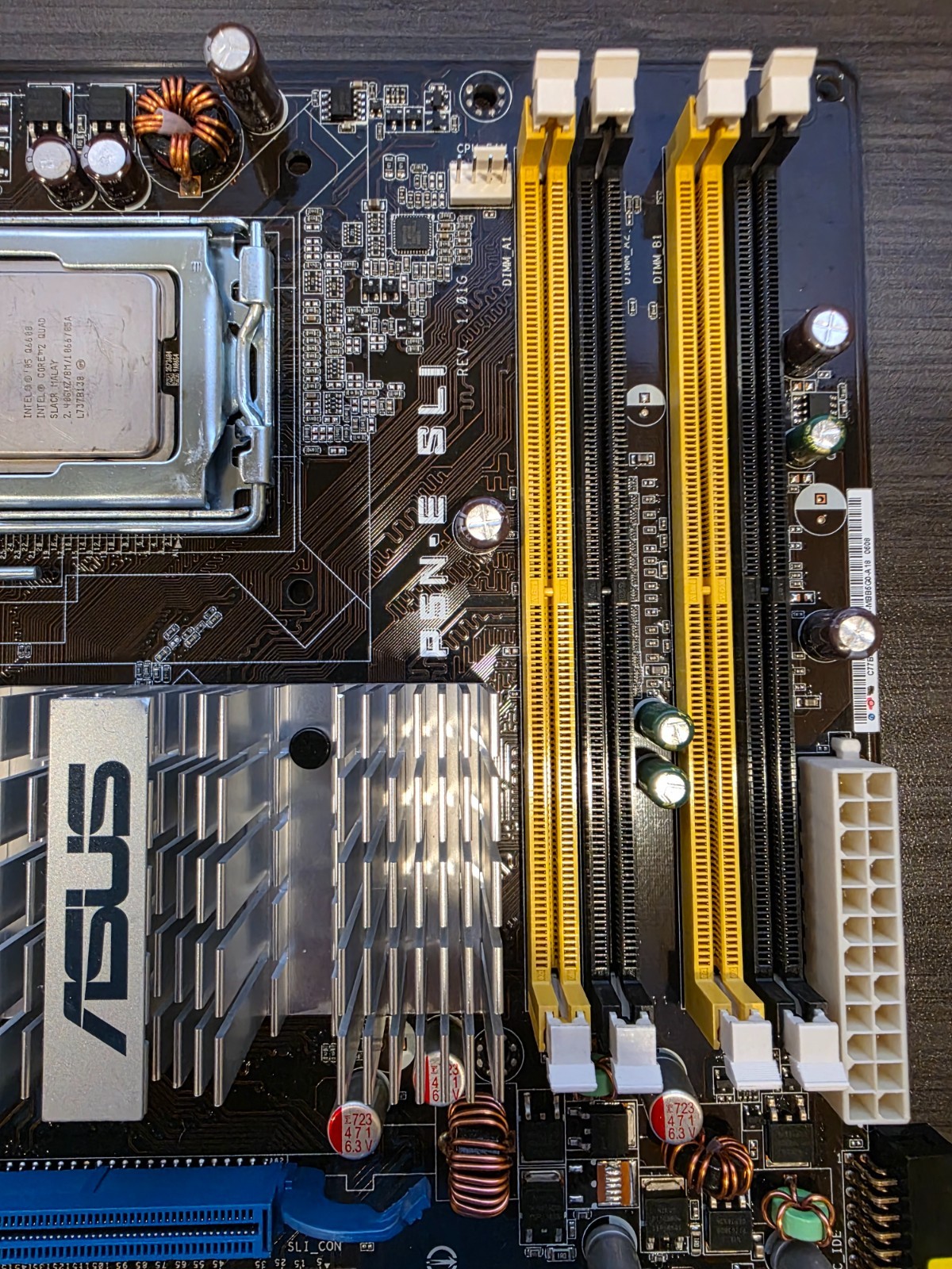 ASUS P5N-E SLI Rev. 1.01G LGA 775 ATX Motherboard & Intel Core 2 Quad Q6600
