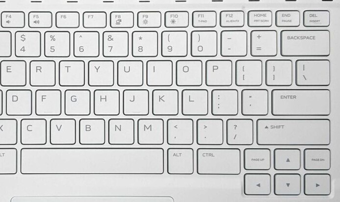 Dell Alienware M15 R3 R4 WHITE LAPTOP KEYBOARD SINGLE REPLACEMENT KEYS KEYCAPS