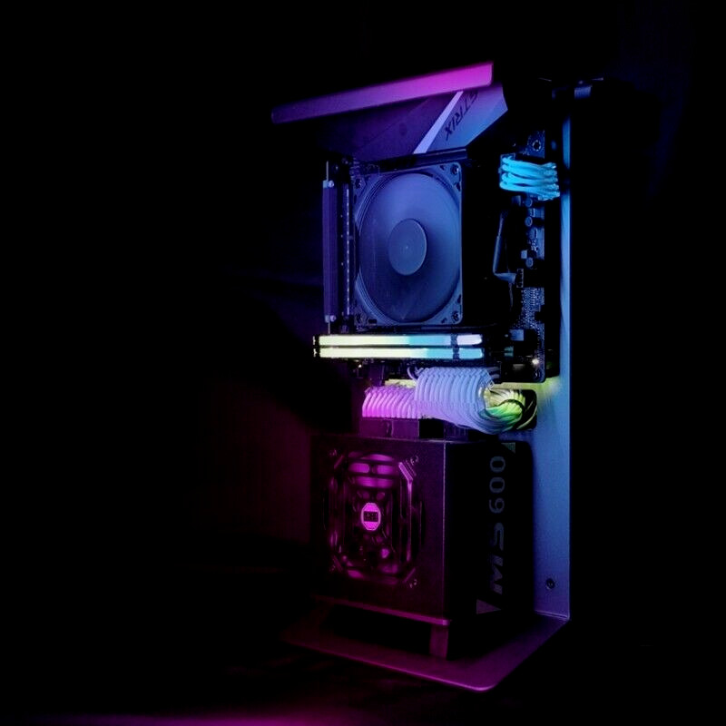 XTIA Xproto A4 Mini-ITX Open Case Mini Tower Case Dark Grey Computer Case Kit