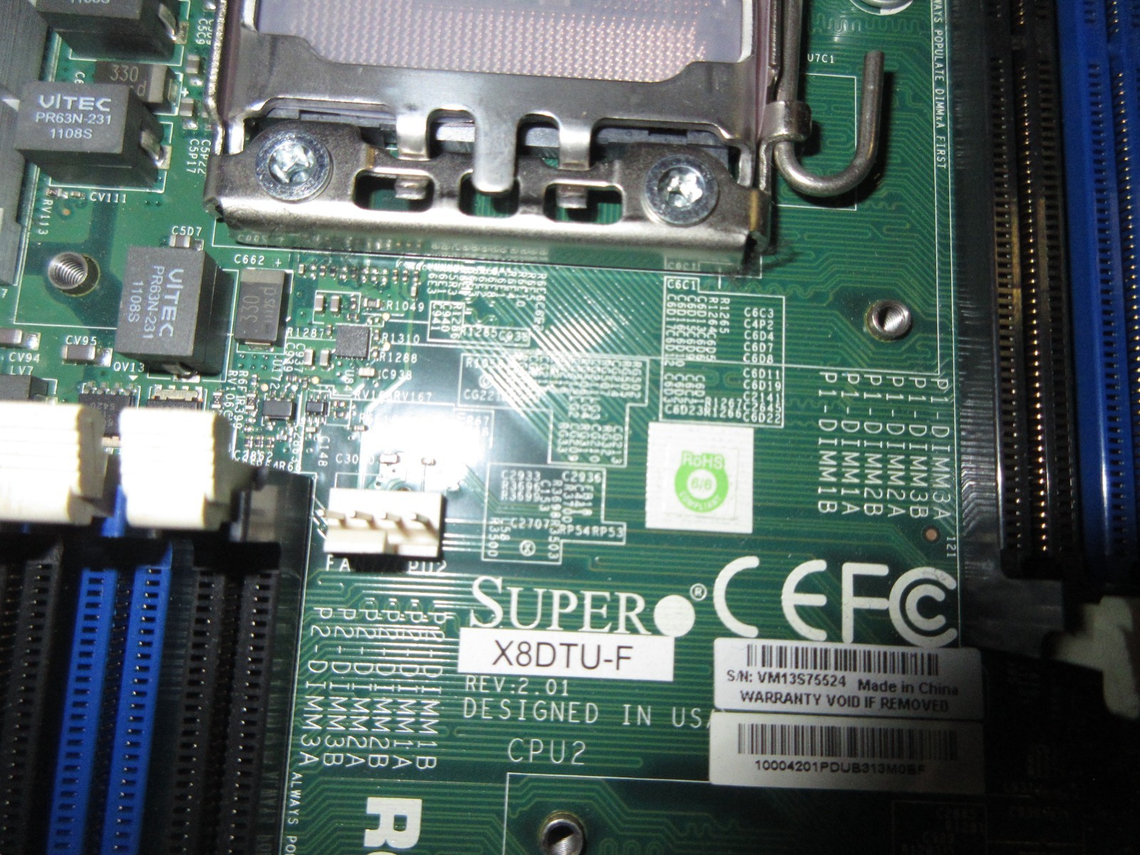 Supermicro X8DTU-F Server Motherboard