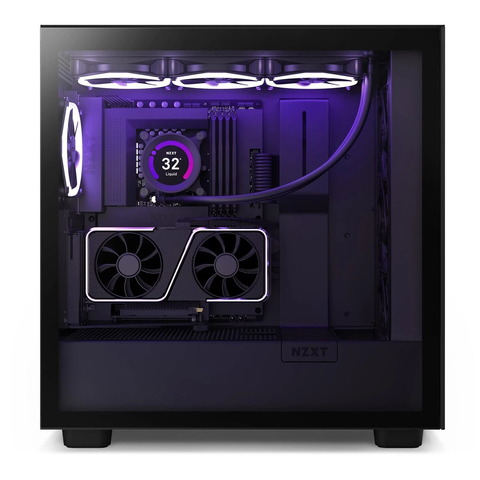 NZXT Vertical GPU Mount Bracket w/ PCIe 4.0 175mm Riser Cable Black AB-RH175-B1