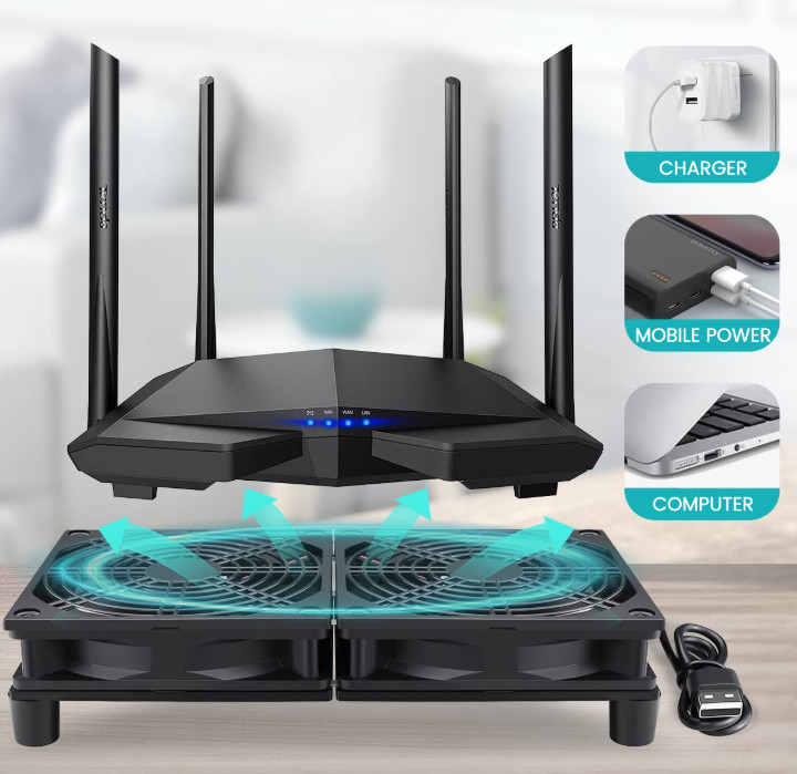 Wathai High Airflow Router Cooling Fan for Computer Cooler TV Small Box DC 5V