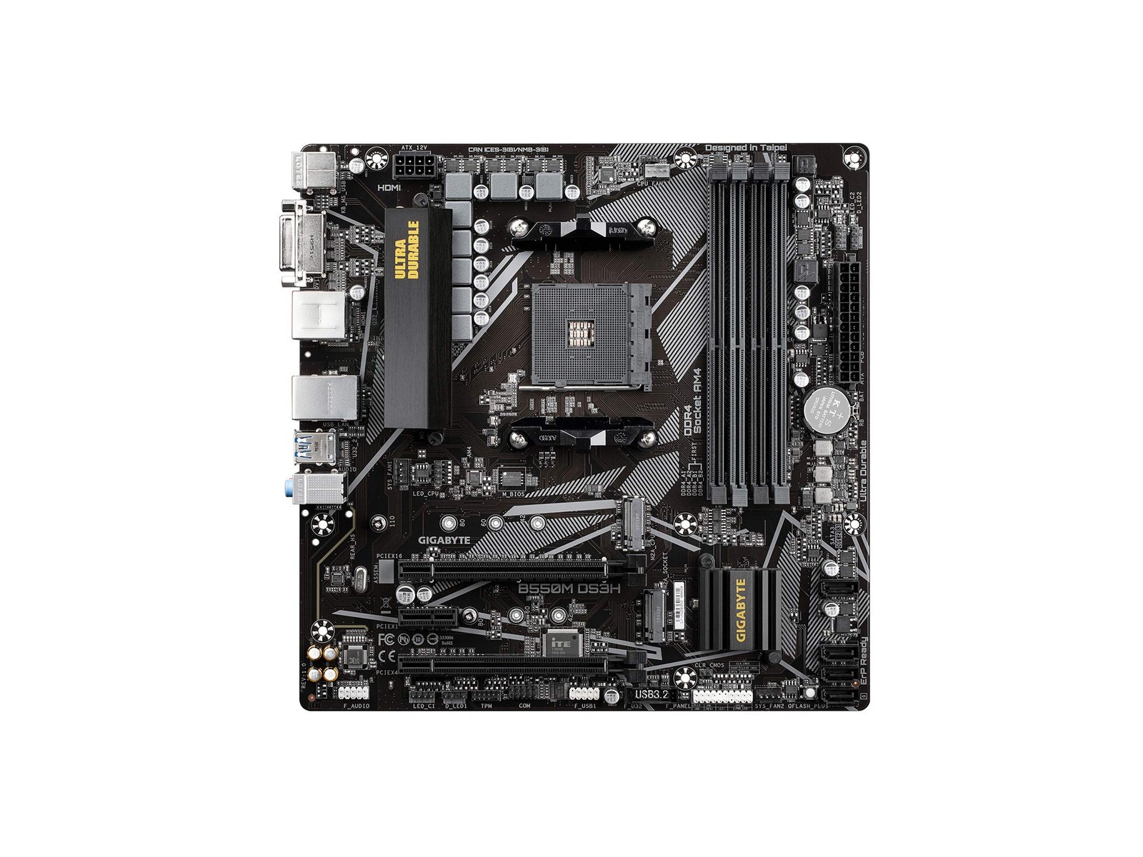 B550M DS3H (AM4 AMD/B550/Micro ATX/Dual M.2/SATA 6Gb/s/USB 3.2 Gen 1/PCIe 4.0/HM