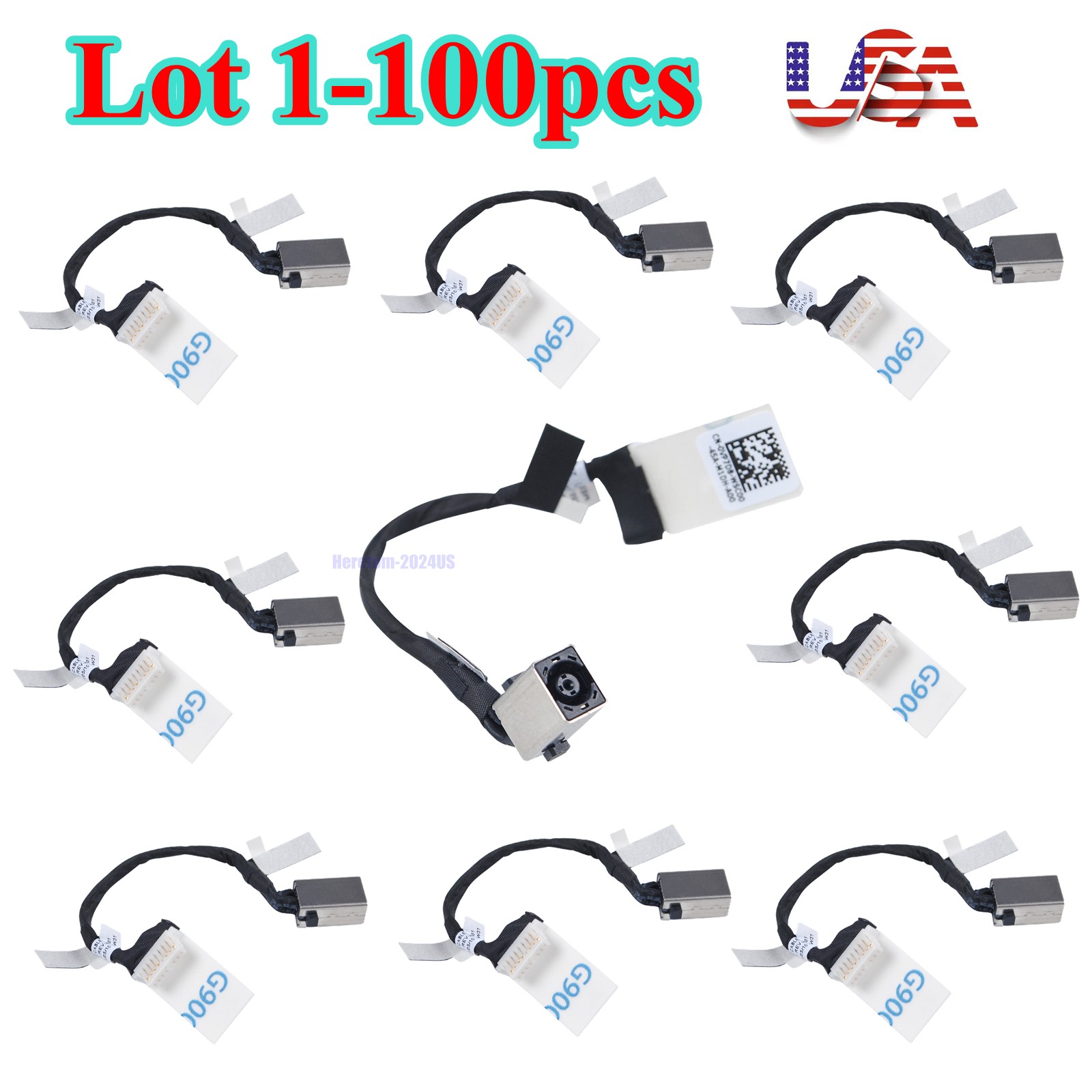 Lot 0VP7D8 VP7D8 DC Power Jack Cable ForDell 5410 5518 Inspiron Vostro 5510 5515