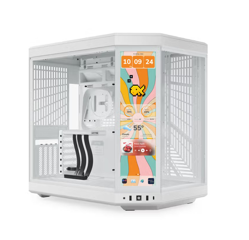 Refurbished! HYTE Y70 TOUCH INFINITE CASE – SNOW WHITE