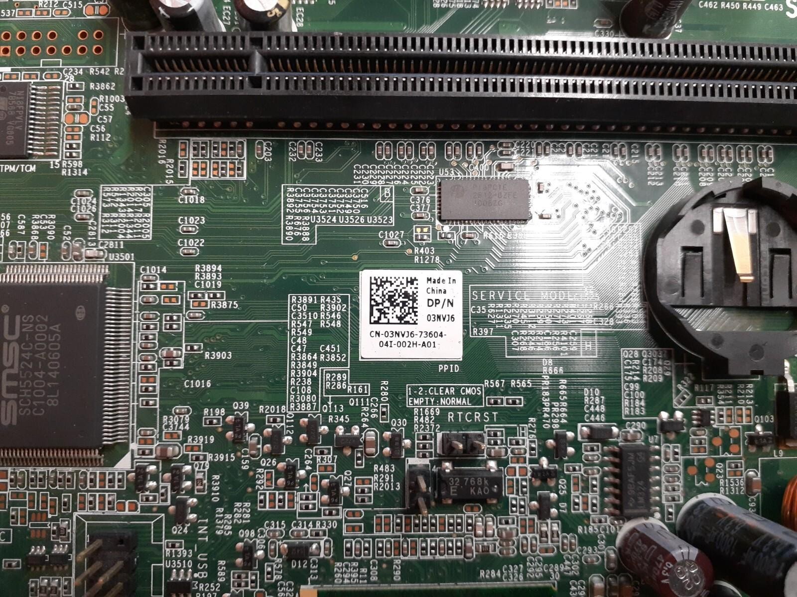 Dell 3NVJ6 03NVJ6 Optiplex 780 SFF Motherboard System Board / SLB9J / 2x2GB