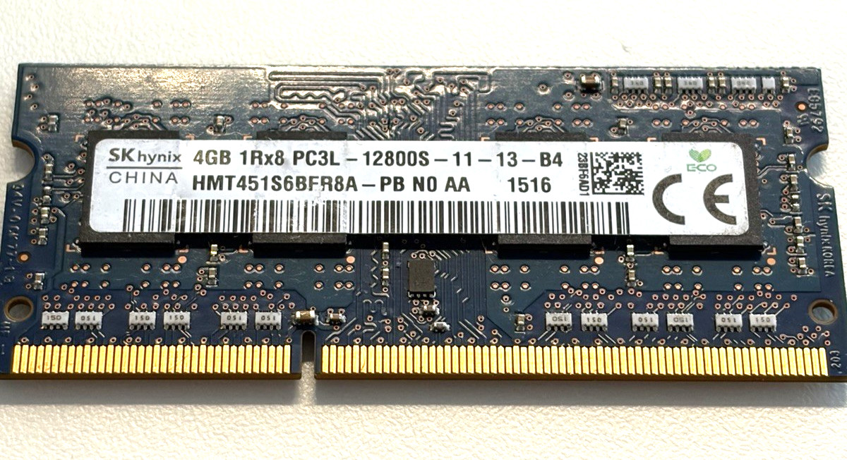 SK Hynix 4GB DDR3-1600 PC3-12800 UDIMM HMT41GS6BFR8APB Desktop RAM Tested