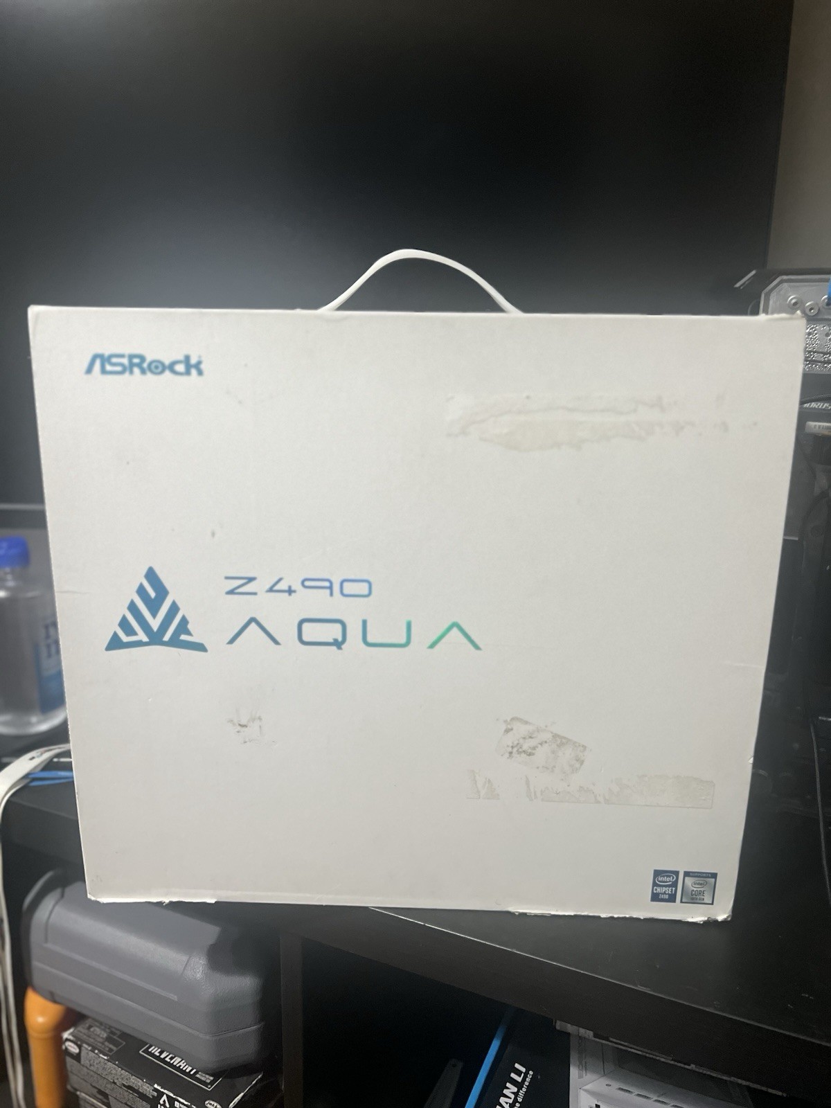 ASRock Z490 AQUA Motherboard LGA1200 ATX DDR4 RGB Water Cooling Unused
