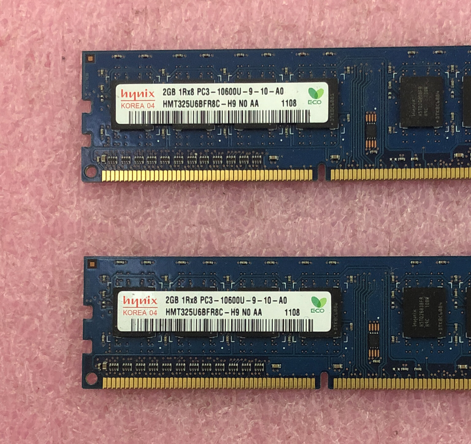 2 X 2GB HYNIX DDR3-1333 PC3-10600U NON-ECC MEMORY – HMT325U6BFR8C-H9 – 4GB TOTAL