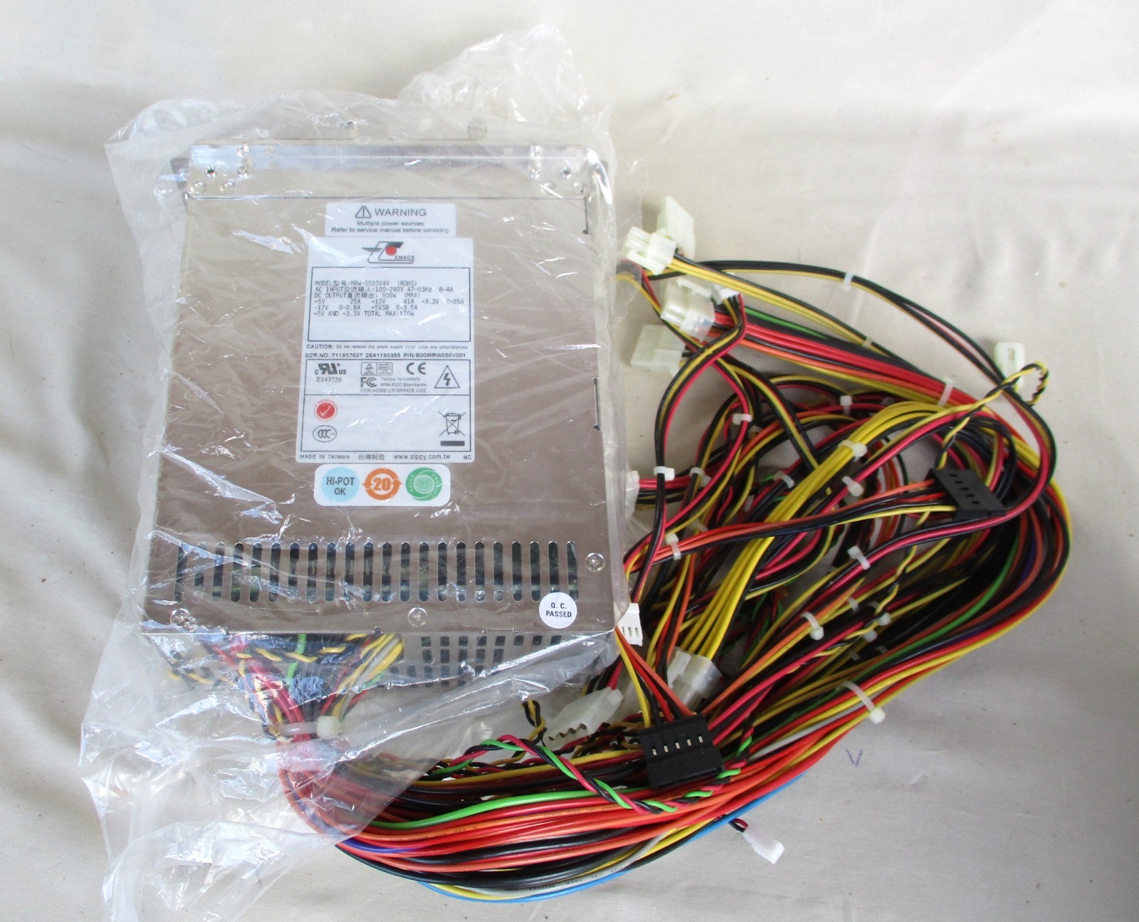 Emacs MRW-5500V4V Power Supply 500W 100-240V New Open Box