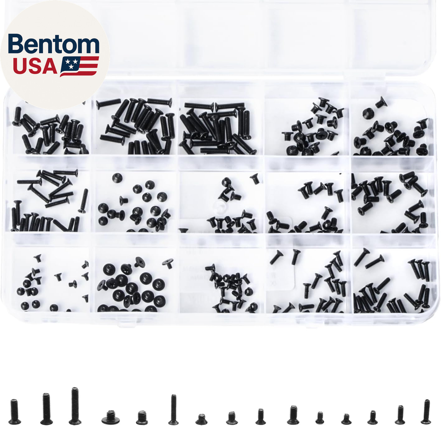 300Pcs Black Laptop Notebook Computer Replacement Screws Kit for Lenovo Toshiba
