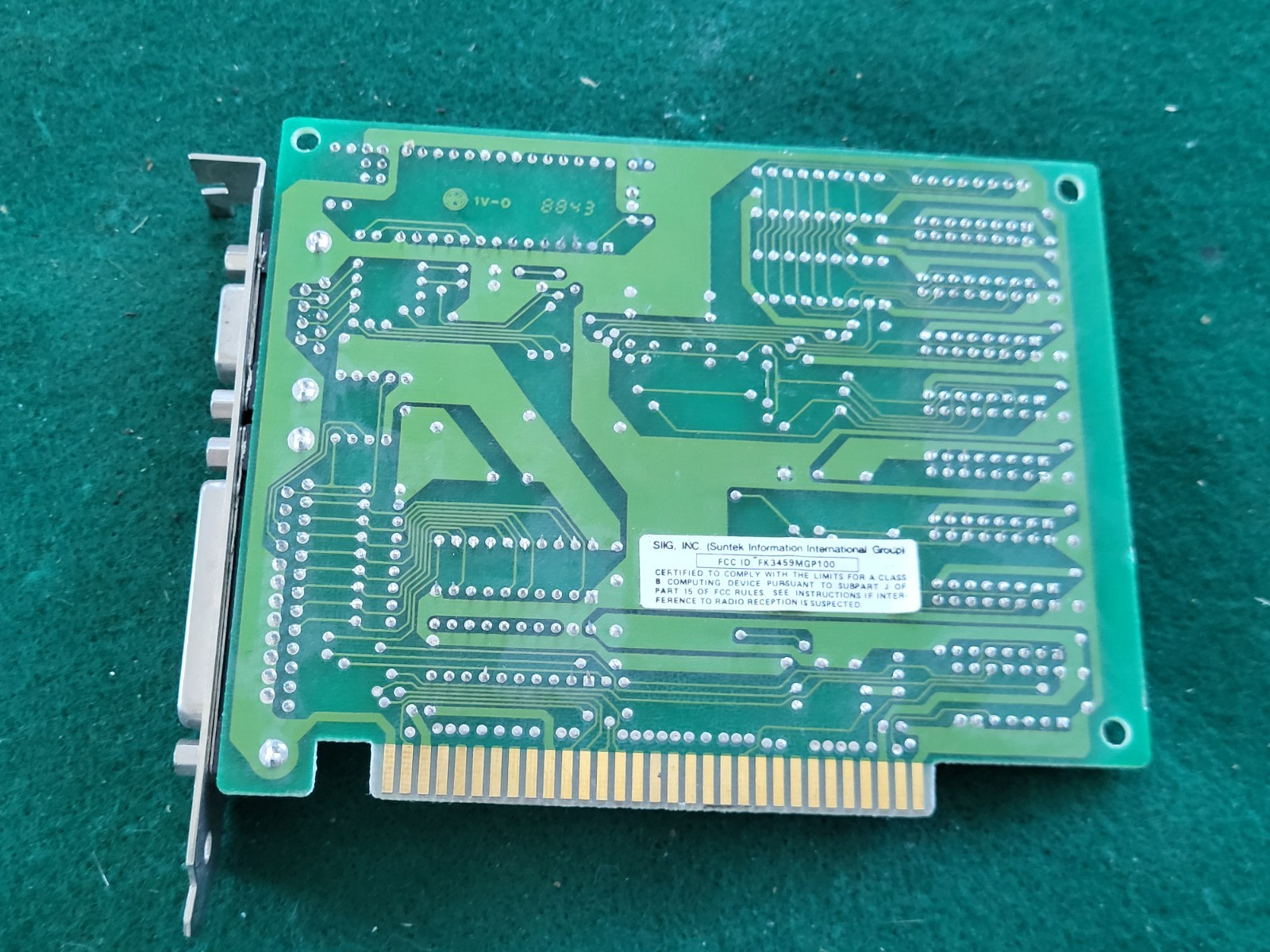 Vintage SUNTEK FK3459 video / display card 8 bit isa printer port