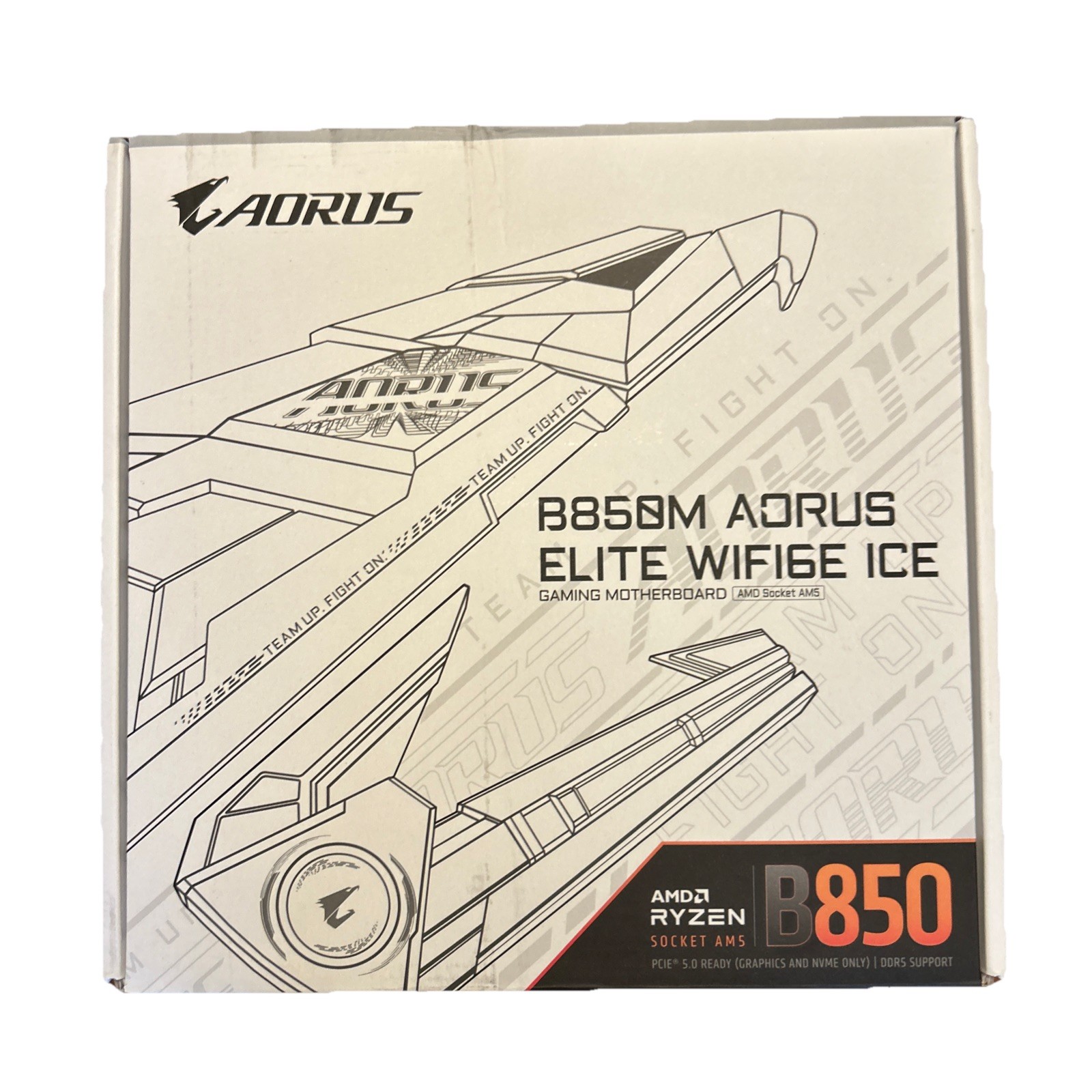 GIGABYTE B850M AORUS ELITE WIFI6E ICE AMD AM5 LGA 1718 Motherboard, mATX, DDR5
