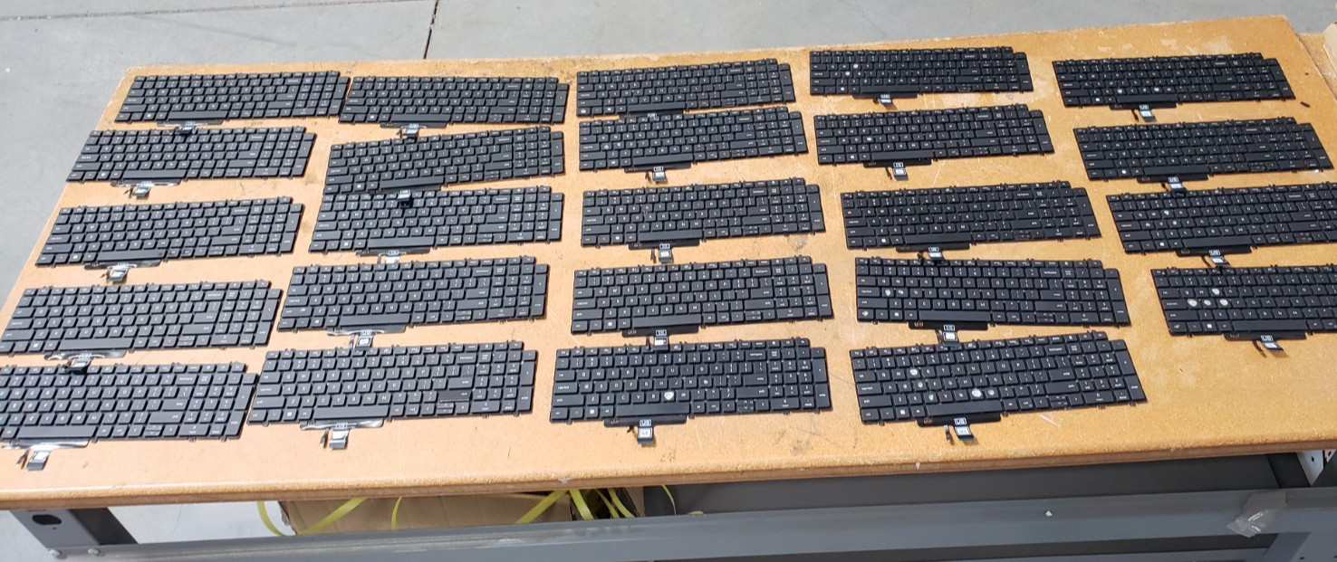 LOT OF 24 Latitude 5520 5530 Precision 3560 Keyboard RHGTP N7N16 AS-IS PARTS
