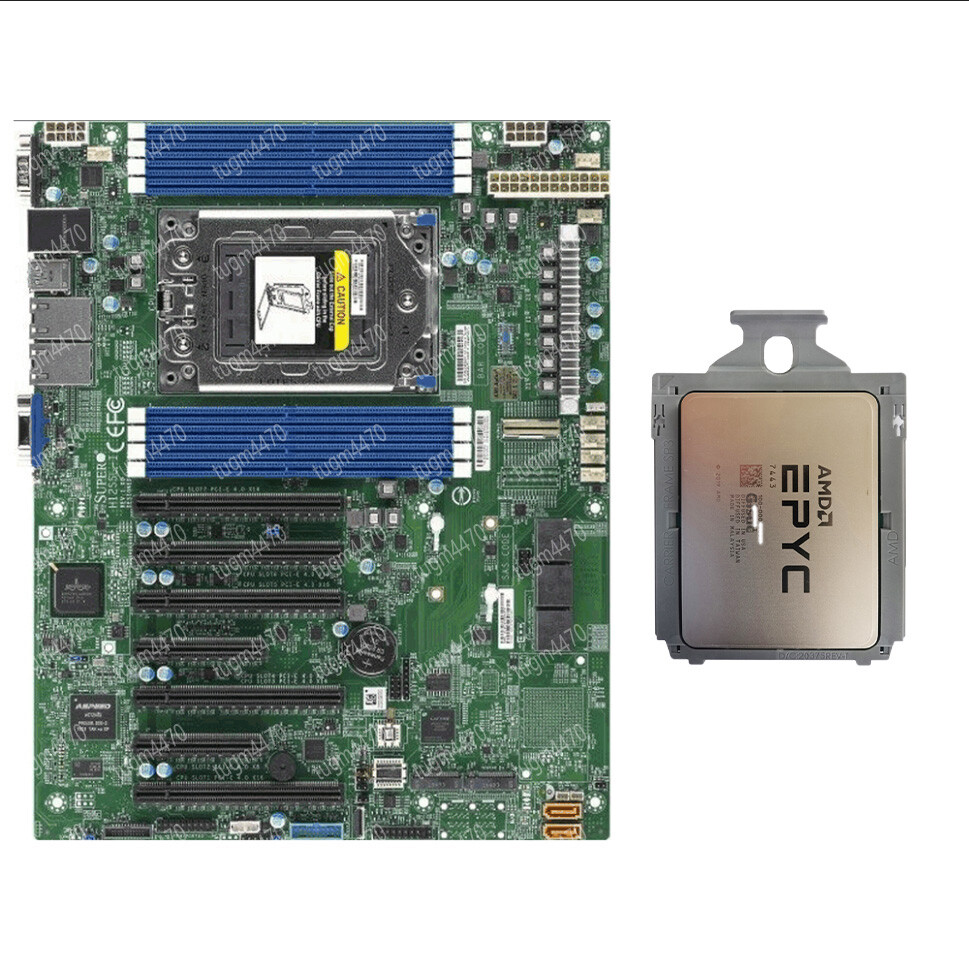 AMD epyc 7443+Supermicro h12ssl-i 2.85G 24 core 48 thread 128MB 200W Combination