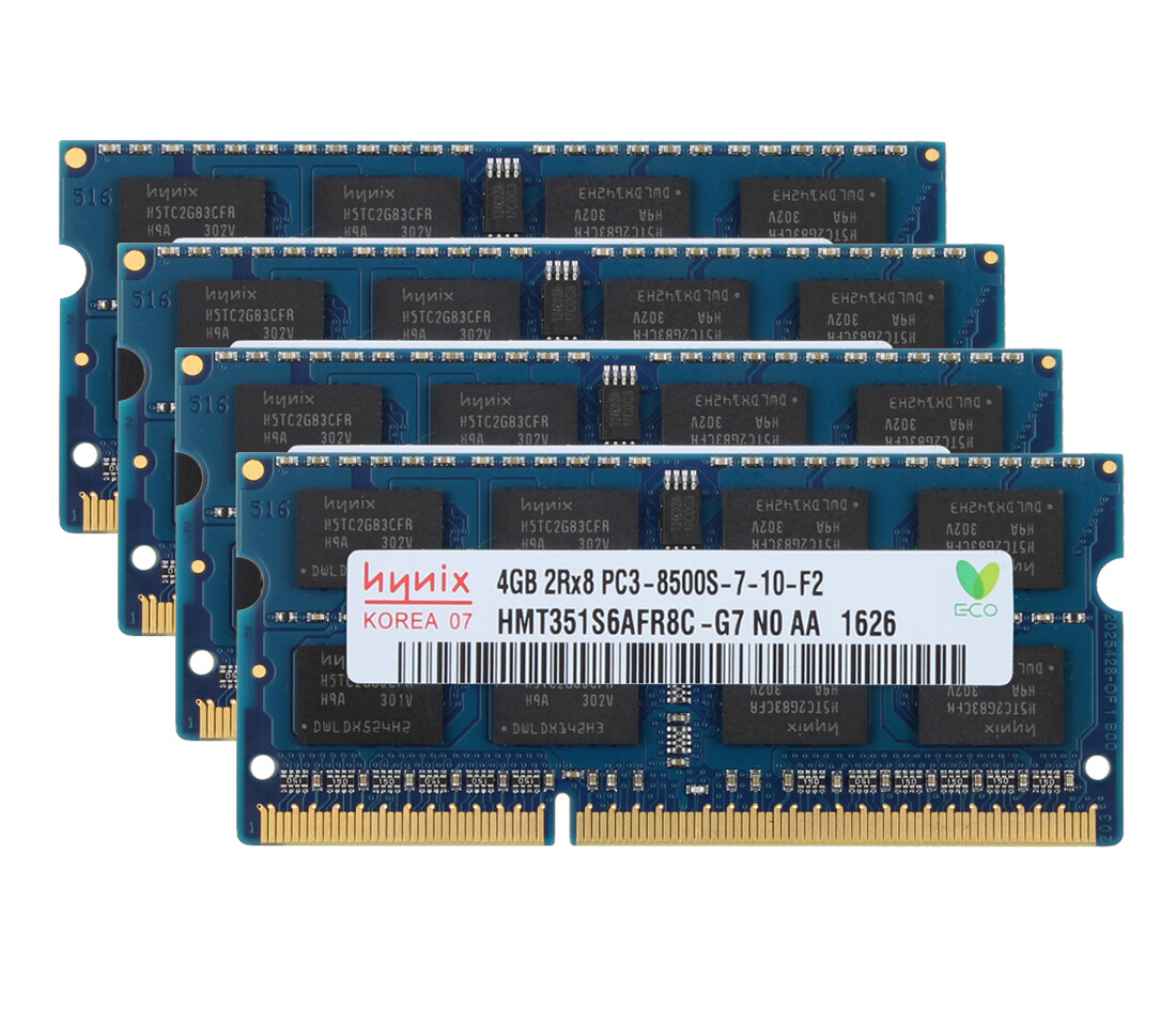 Hot 40GB 10x 4GB Lot DDR3 1066MHz 1066 PC3-8500S Hynix SODIMM Memory RAM #6H