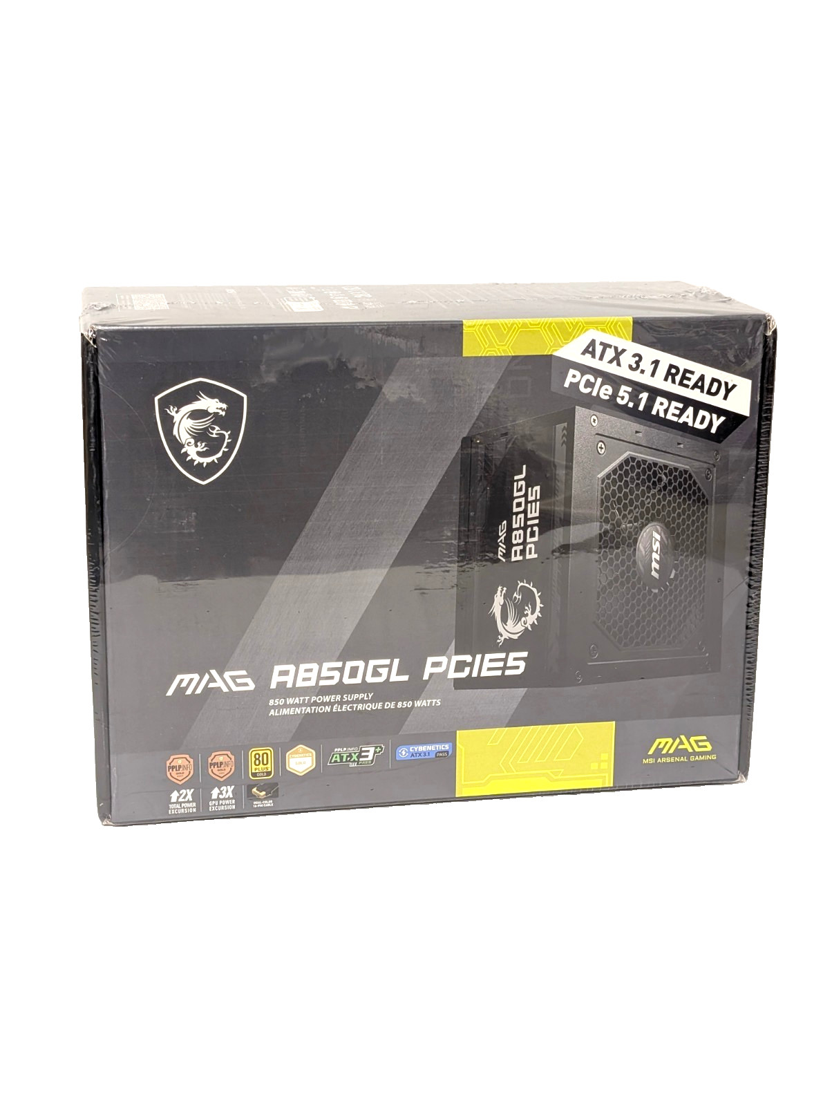 MSI MAG A850GL PCIE5 850W Fully Modular PC Power Supply