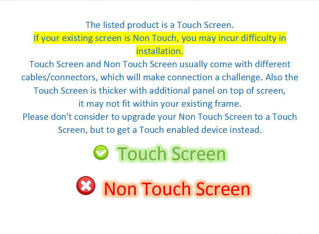 Dell CN-0H4V09 NT156WHM-T00 LCD 15.6 LED HD Glossy Touch 15 3593 P75F New H4V09