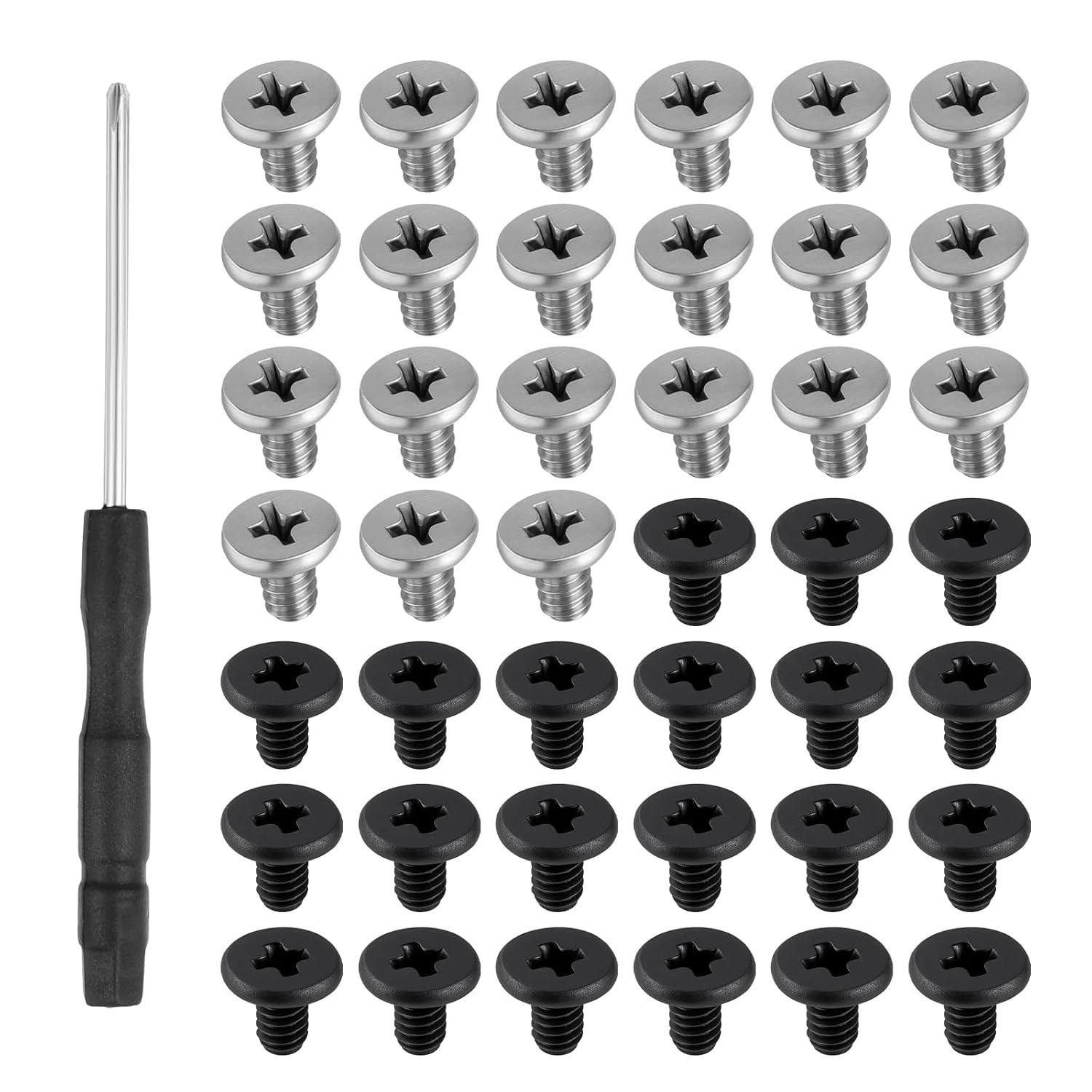 50 PCS M.2 Ssd Mounting Screws Kit, Pcie Nvme M2 X 3 Mm Replacement Phillips Fla