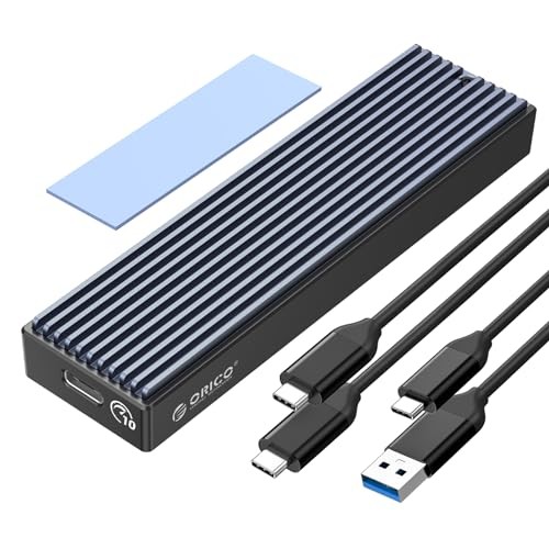 ORICO M.2 SSD External Case [Compatible with both NVMe and SATA] M2 SSD Case USB
