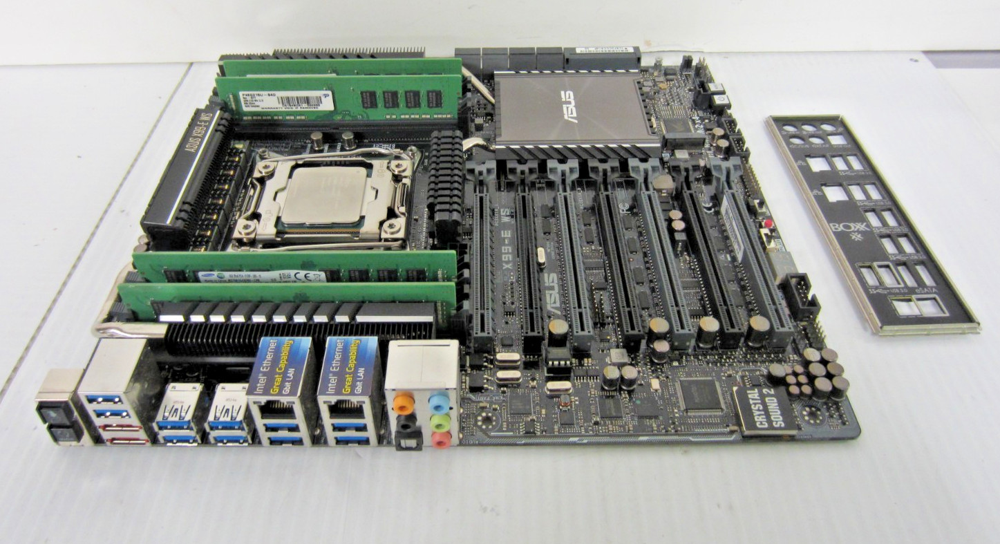 ASUS X99-E WS Motherboard i7-5960X CPU 32GB RAM