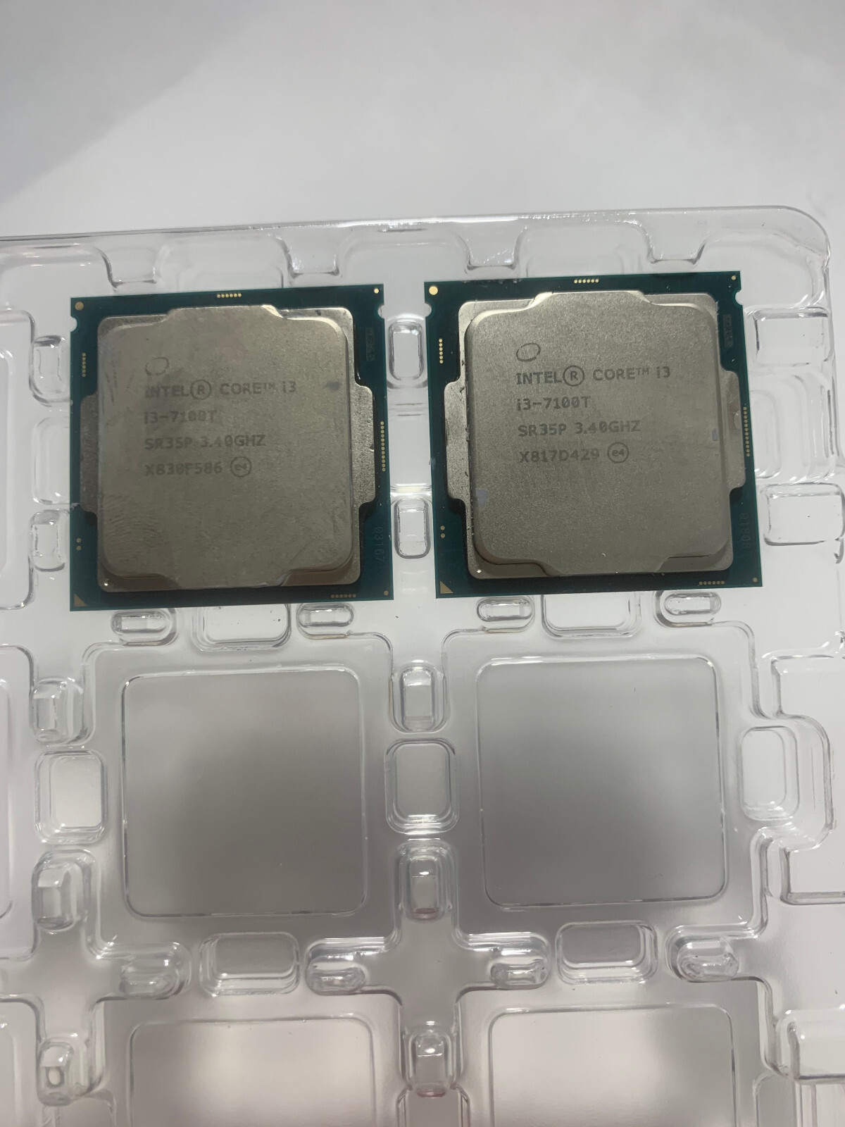 Lot of 2 Intel SR35P 7th Gen 7100T i3 Computer Processor CPU Chips