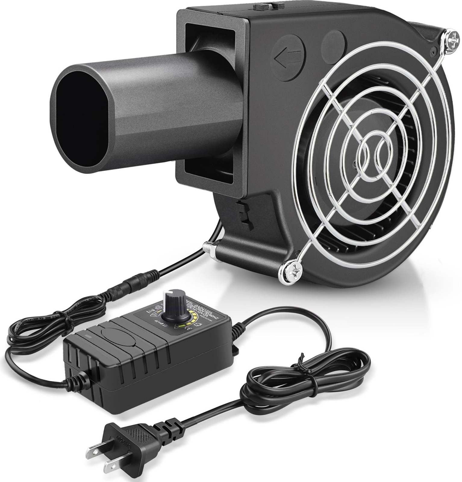 BBQ Fan Air Blower 97mm, Variable Speed Centrifugal Fans with 110V/120V AC Pl…