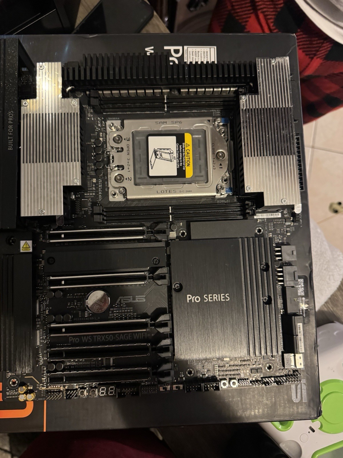 ASUS Pro WS TRX50-SAGE WIFI EATX sTR5 DDR5 8-Slot USB-C Motherboard