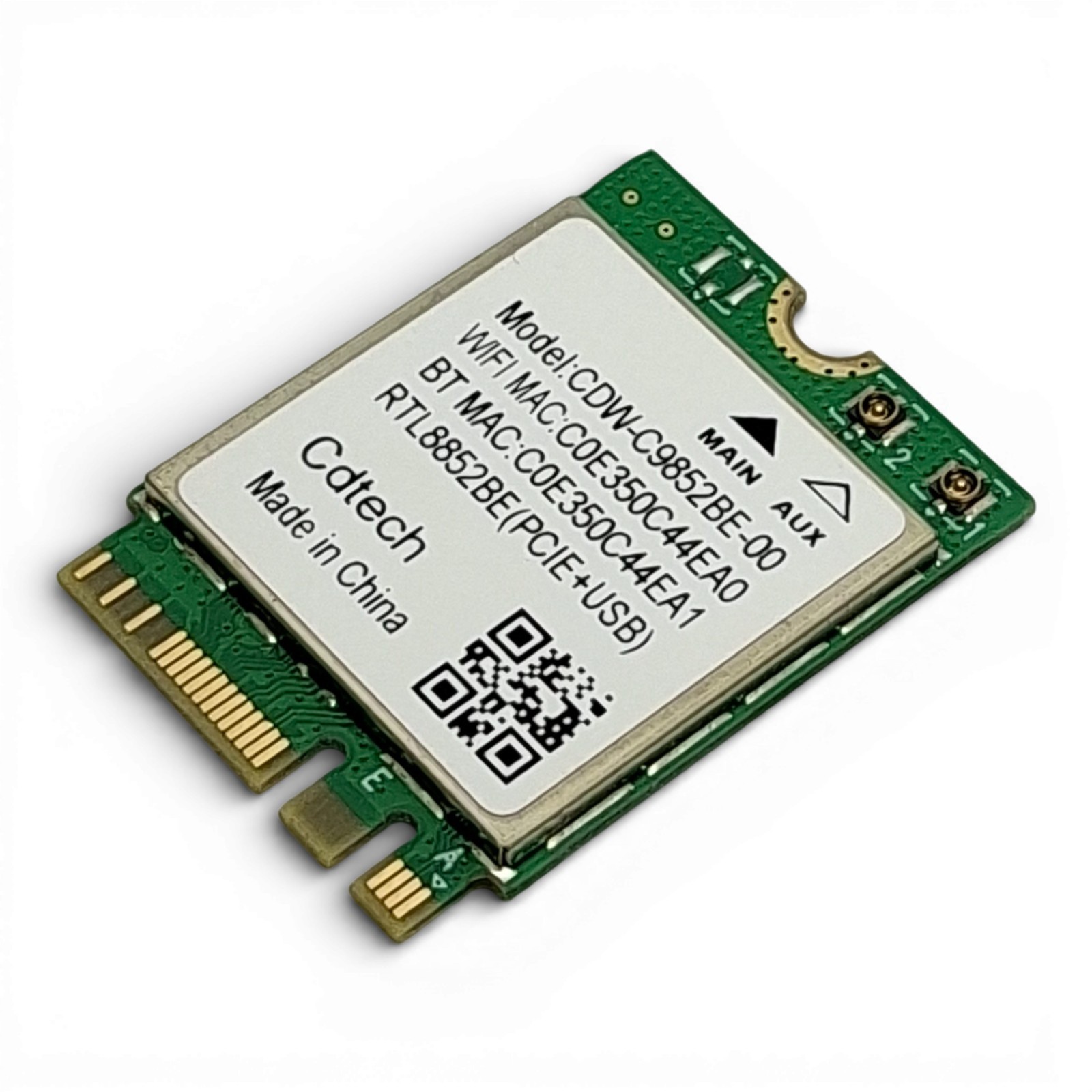 Realtek RTL8852BE m.2 2230 PCI-e 802.11AX WiFi 6 BLUETOOTH 5.0