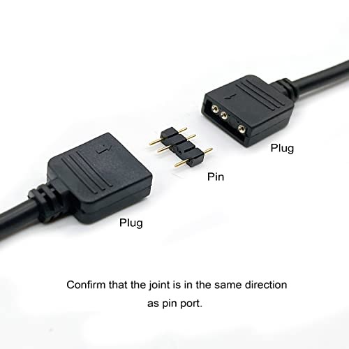 1-to-2 ARGB Splitter Cable, 19.6in 50cm ARGB 1-to-2 ARGB Spliter Cable 50cm