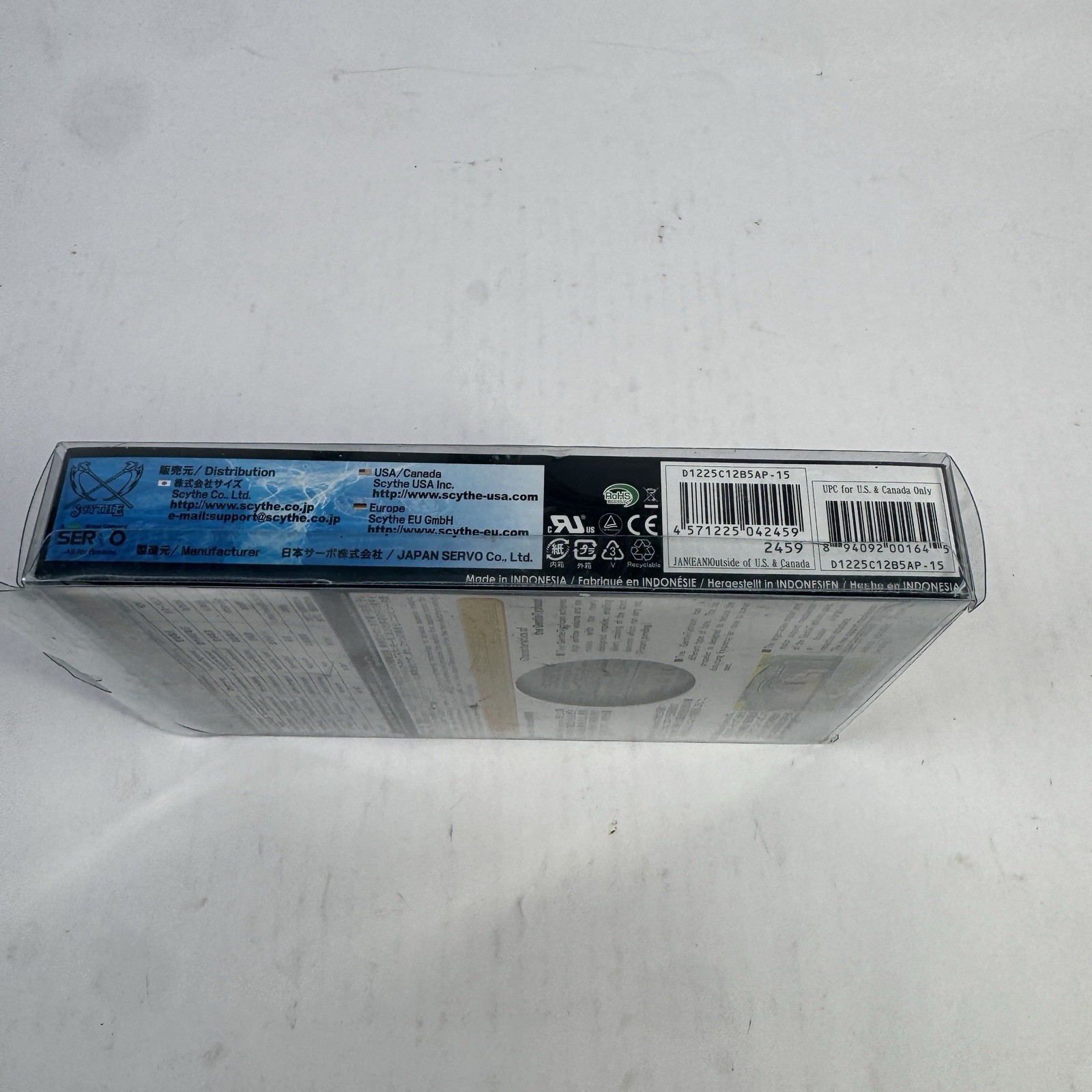 Scythe Gentle Typhoon 120mm Case Fan 1850 RPM Servo D1225C12B5AP-15 New Sealed