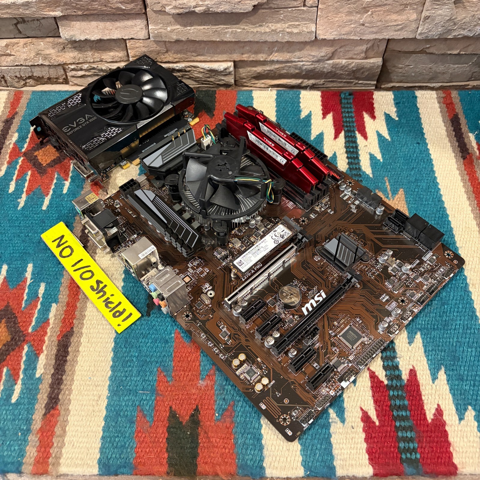 MSI Z370-A PRO Win11 ATX Motherboard Combo! Core i5-8400 12GB RAM 256SSD GTX1050