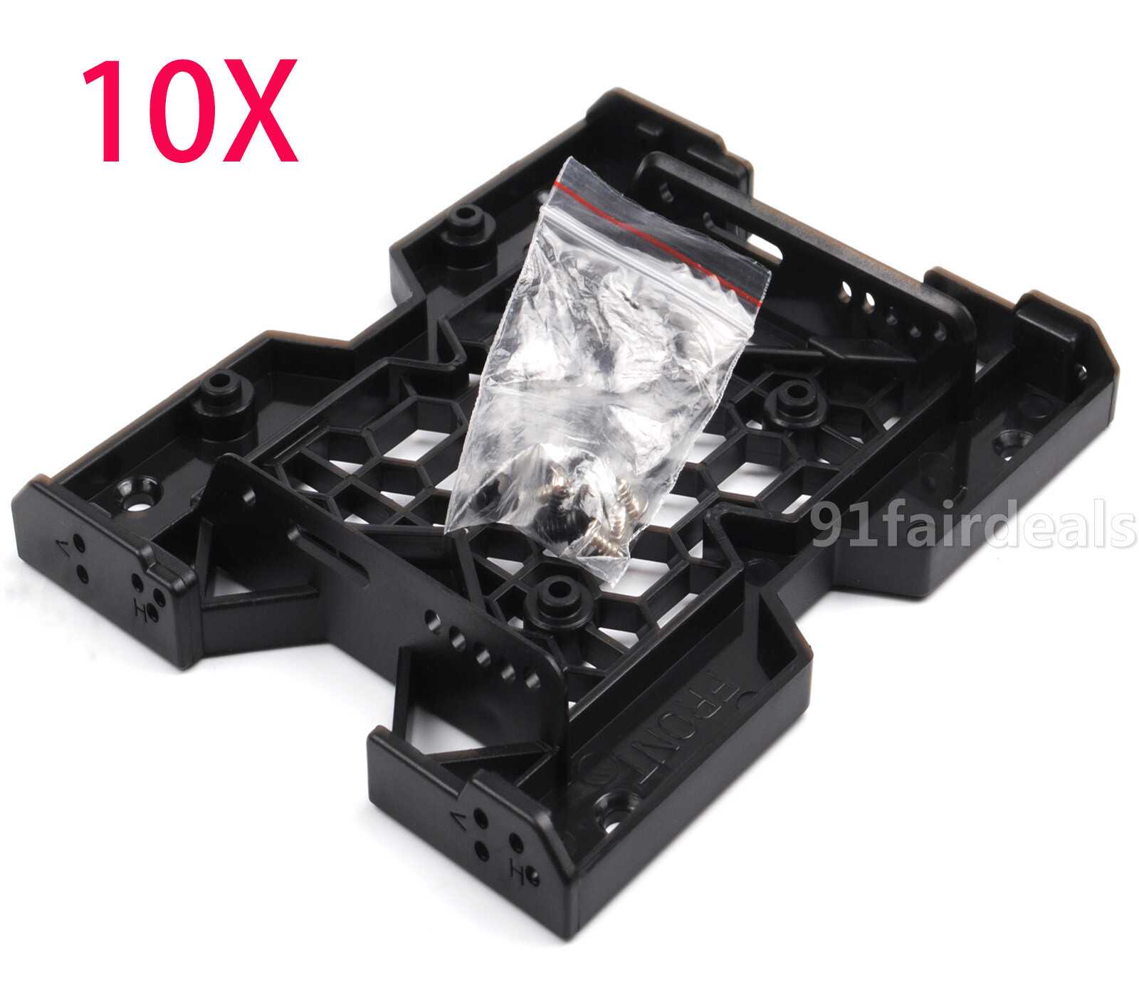 10Pack 5.25 to 3.5 2.5″ SSD HDD Bay Tray Adapter Cooling PC Fan Mounting Bracket