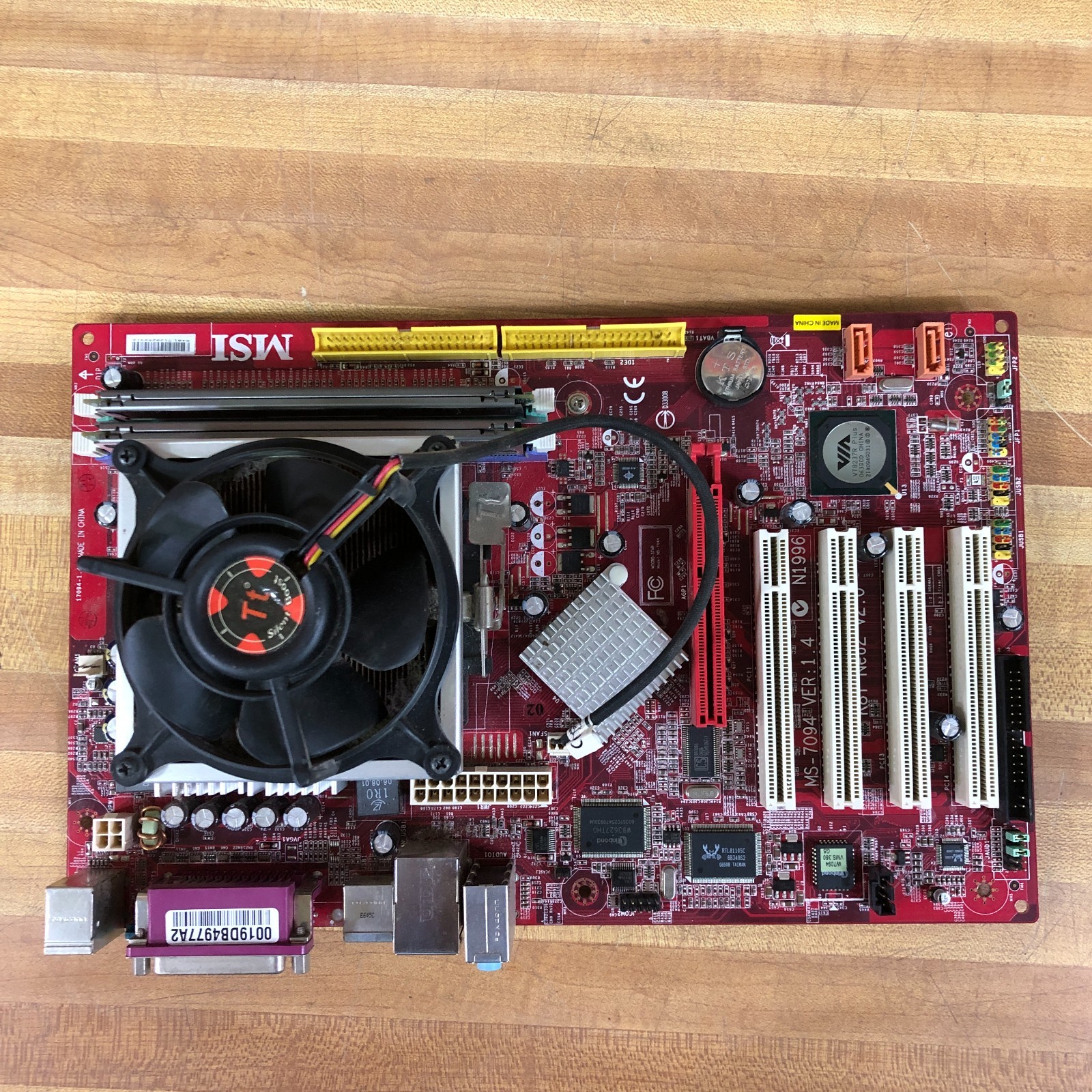 MSI K8T Neo2 Socket 754 ATX Motherboard DDR AGP SATA w/CPU & RAM (WORKS!)