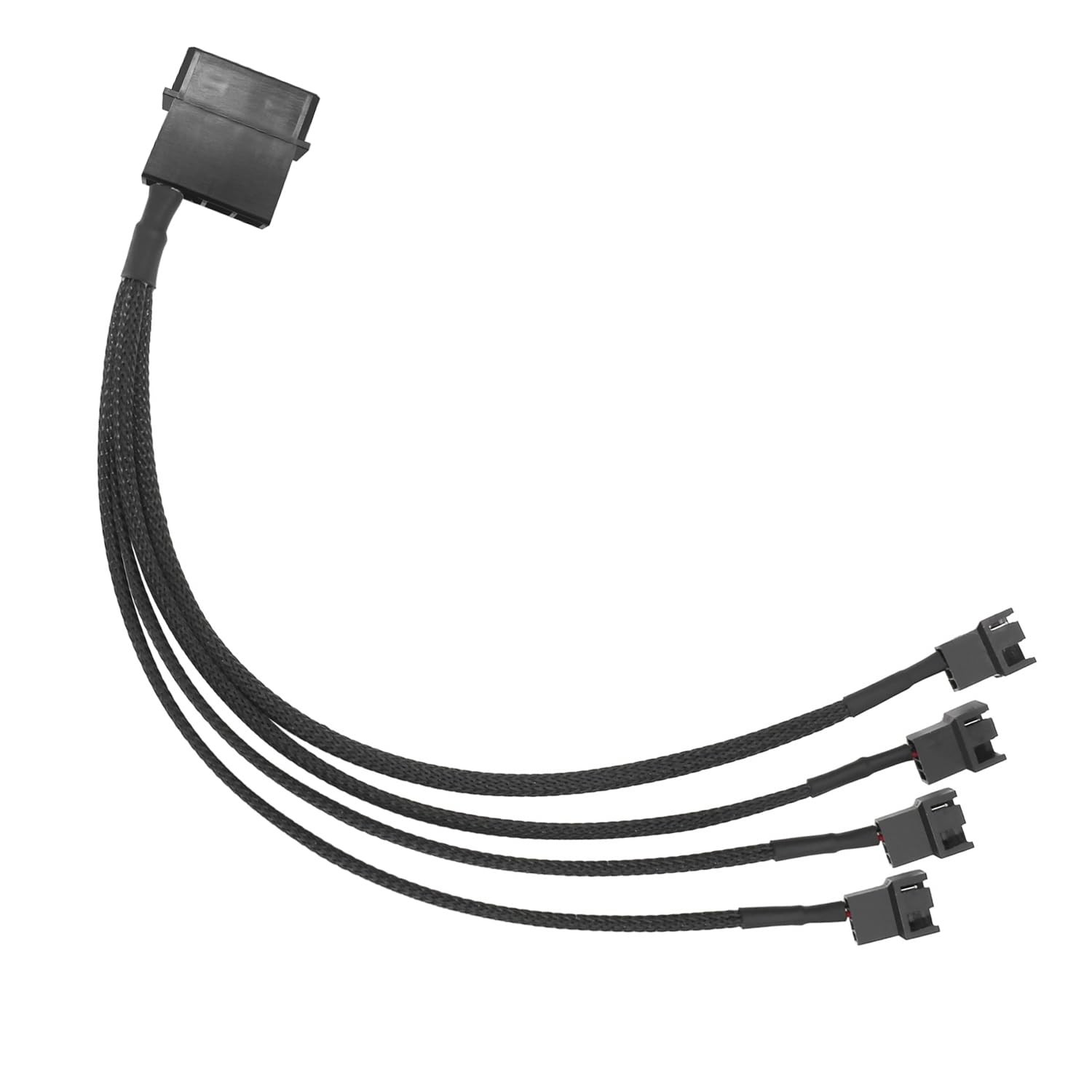 Molex to 4 Pin Fan Adapter for 3 Pin 4 Pin PC Case 12V Cooling Fans Molex